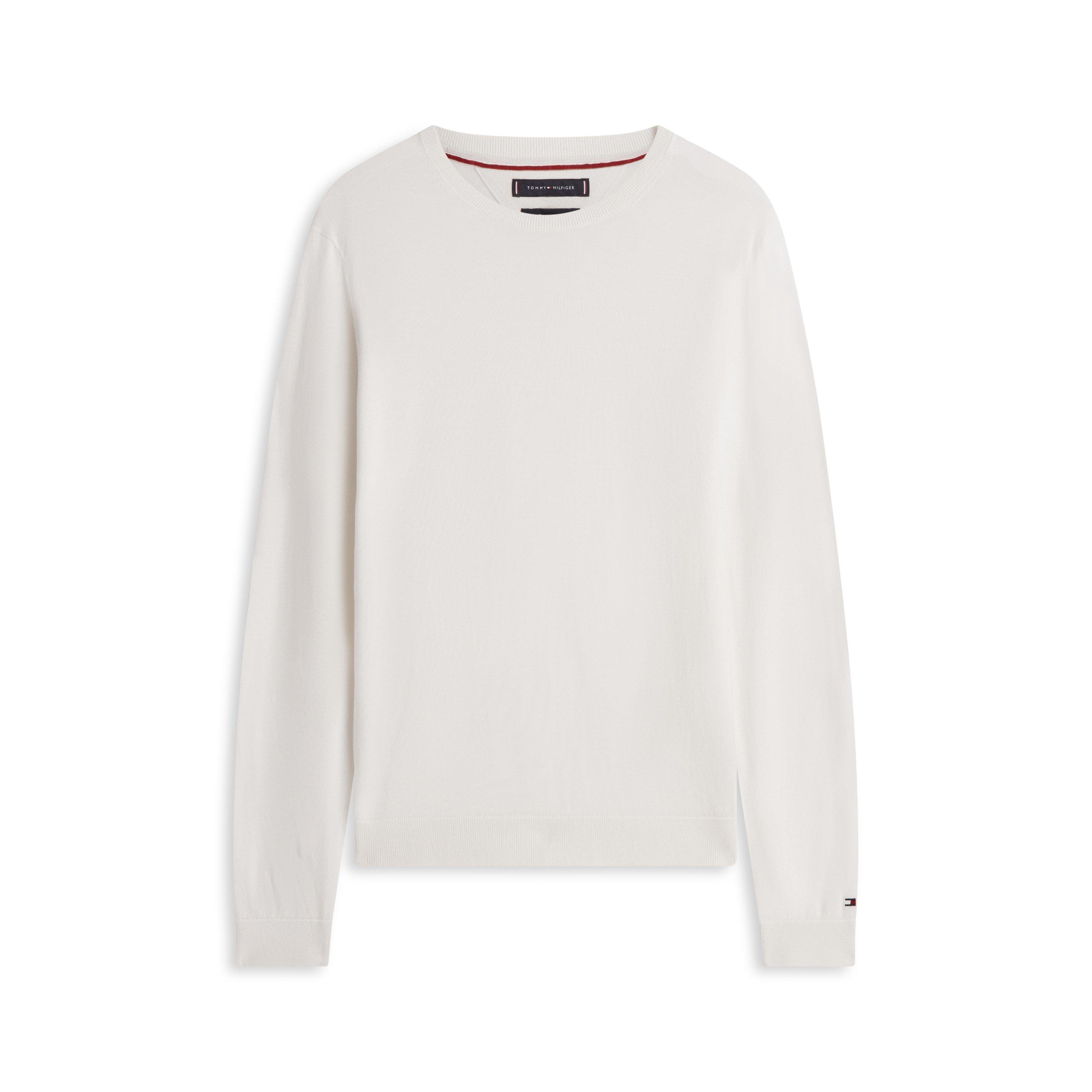 Tommy Hilfiger Men's Crew Neck Jumper - Ivory - L