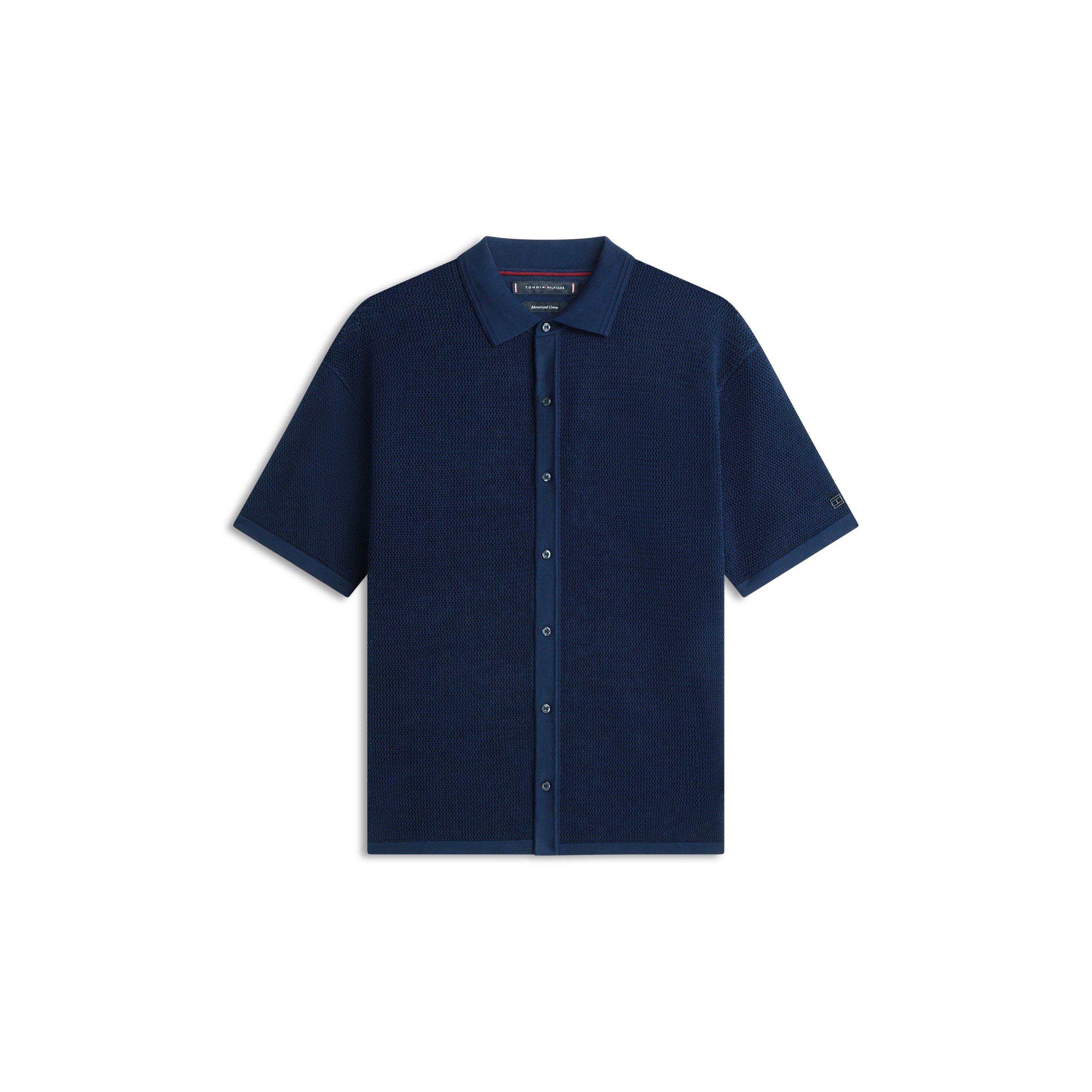 Navy Iris - Tommy Hilfiger - Men's Crew Neck Jumper - 1