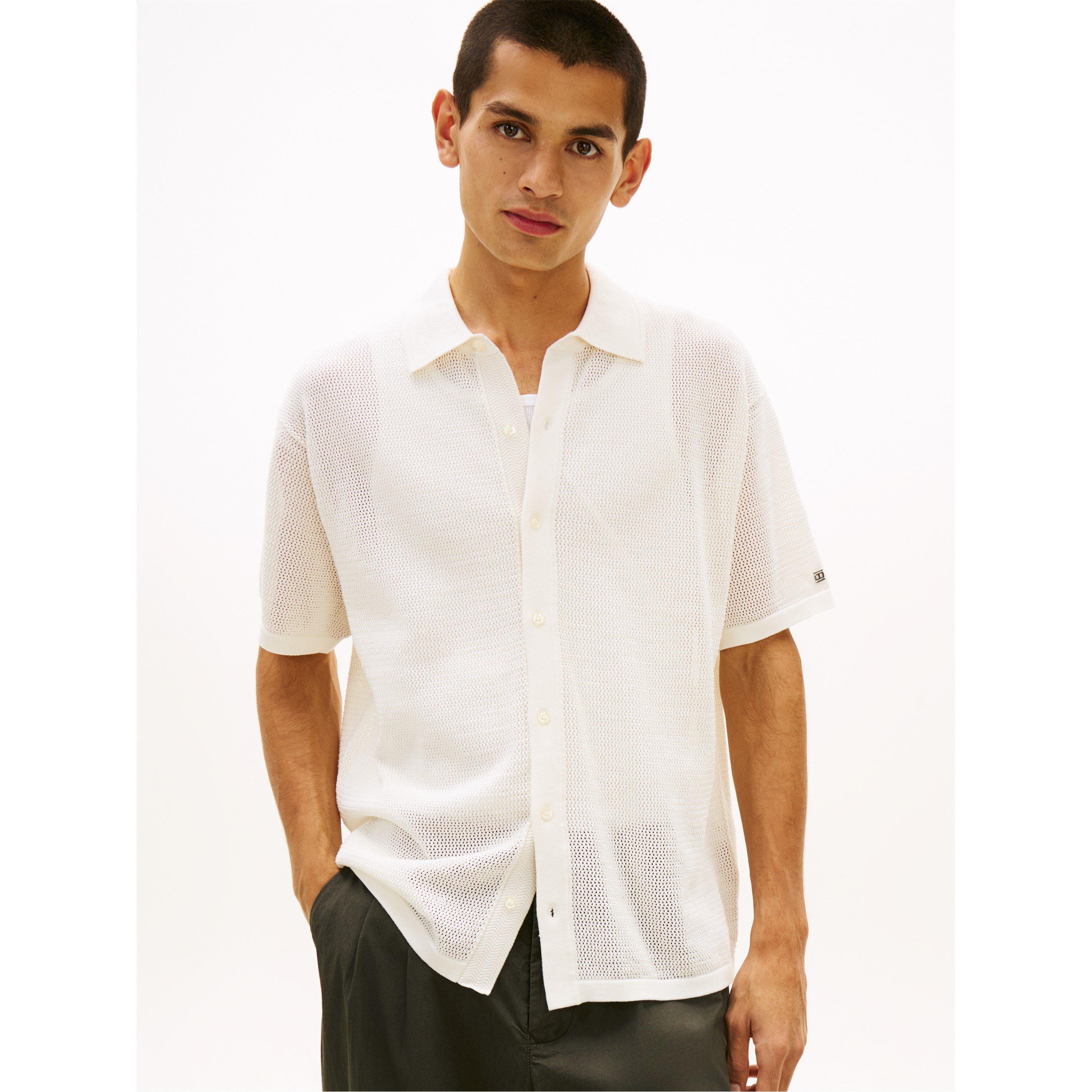 Ivory - Tommy Hilfiger - Men's Crew Neck Jumper - 2