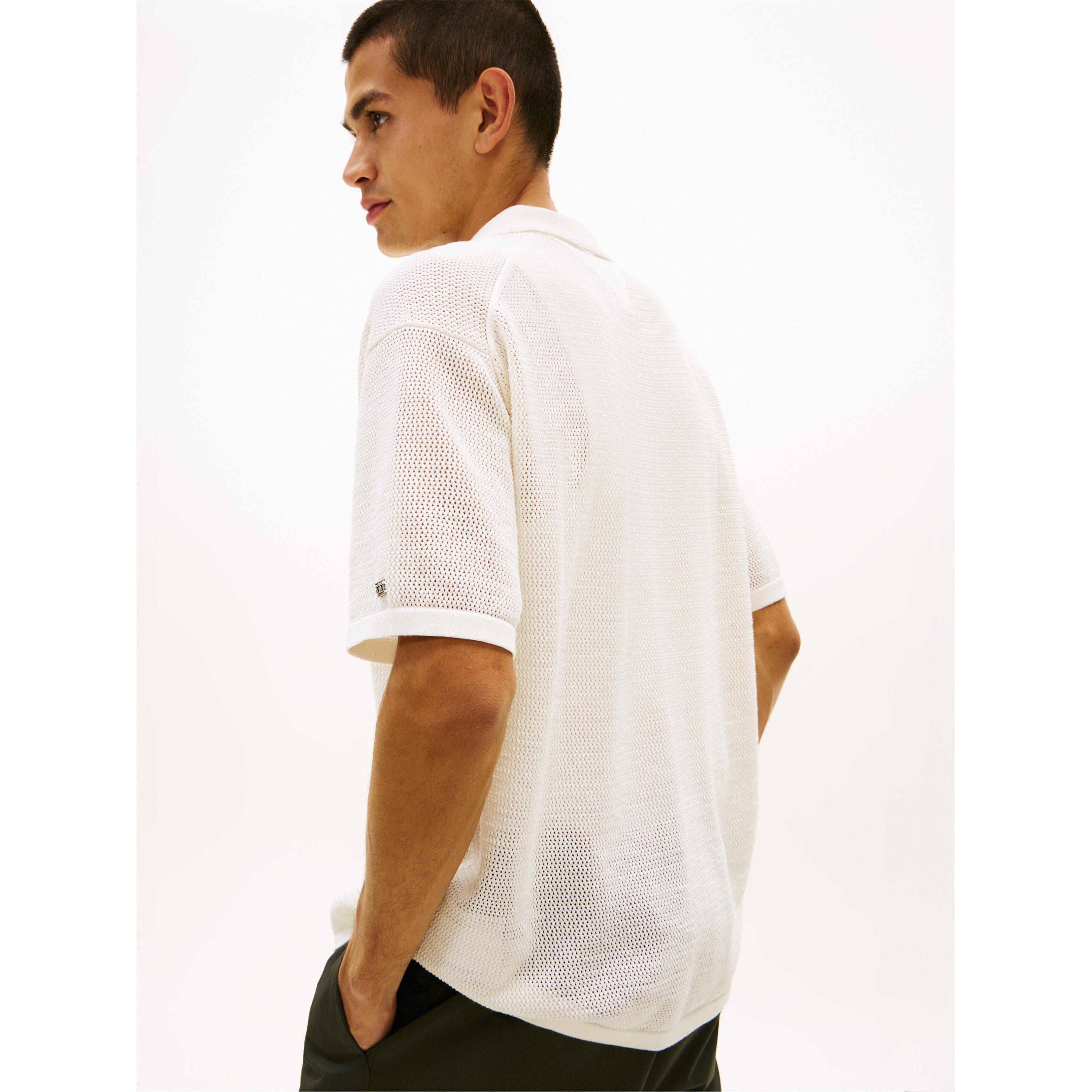 Ivory - Tommy Hilfiger - Men's Crew Neck Jumper - 3