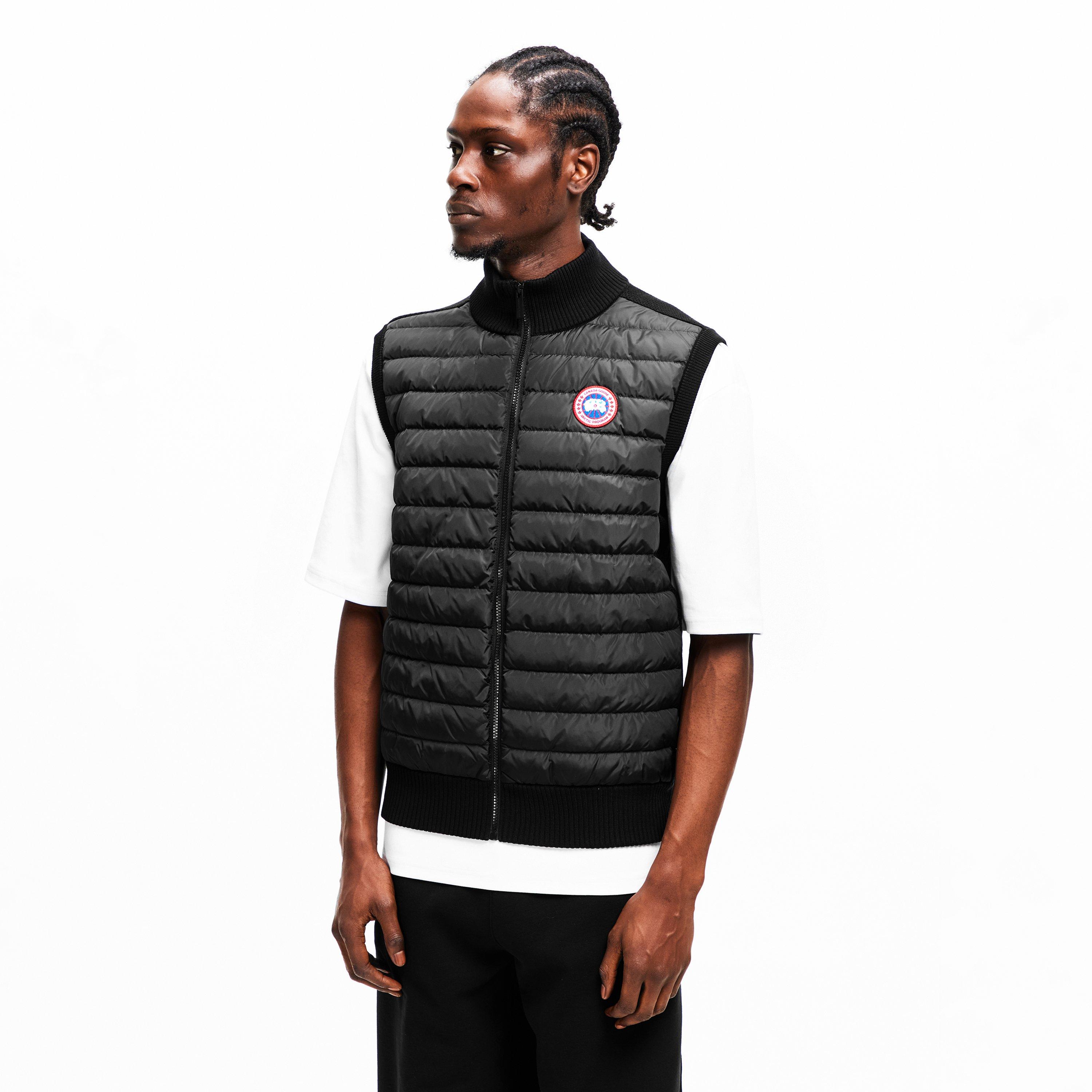 Black - Canada Goose - Men's Hybridge Knitted Sweater Vest - 3