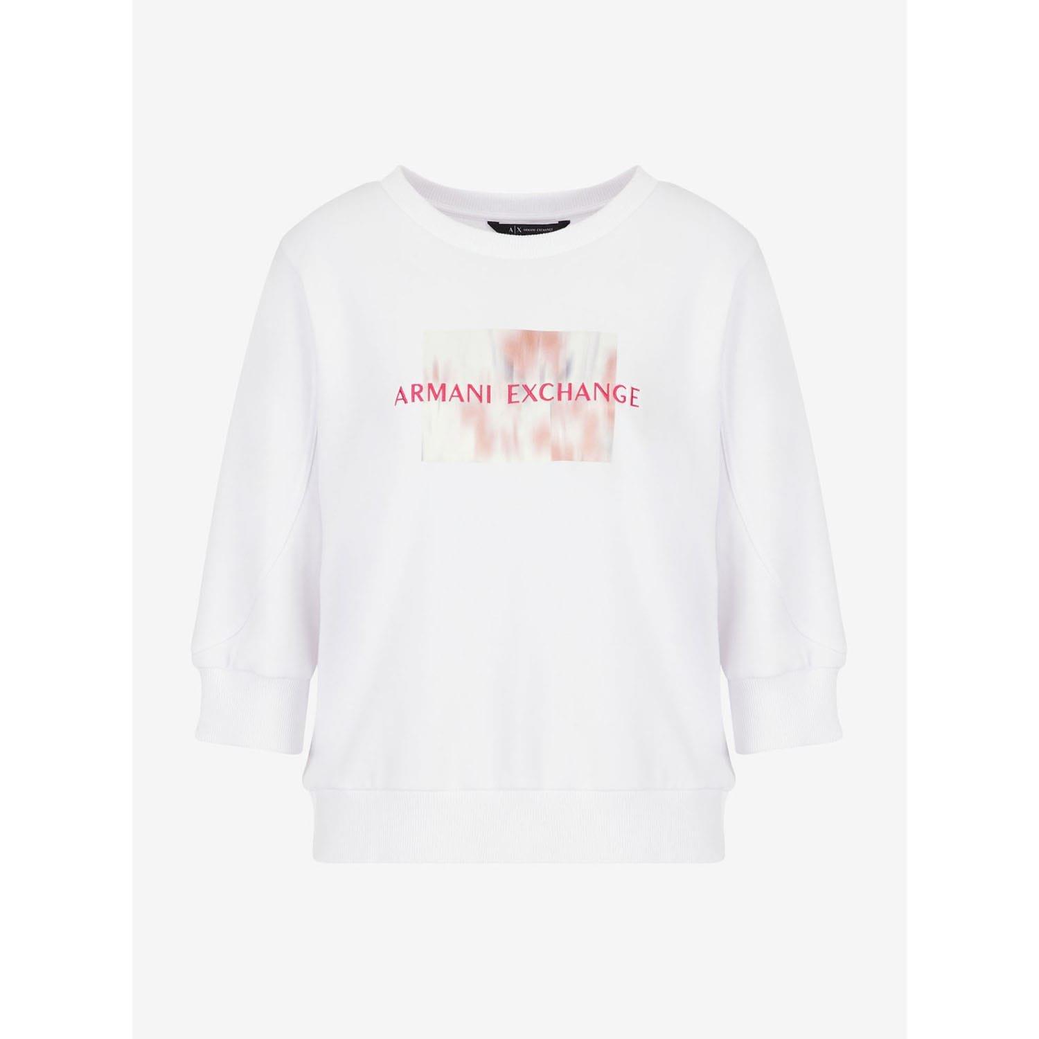 White - Armani Exchange - Crewneck Sweatshirt