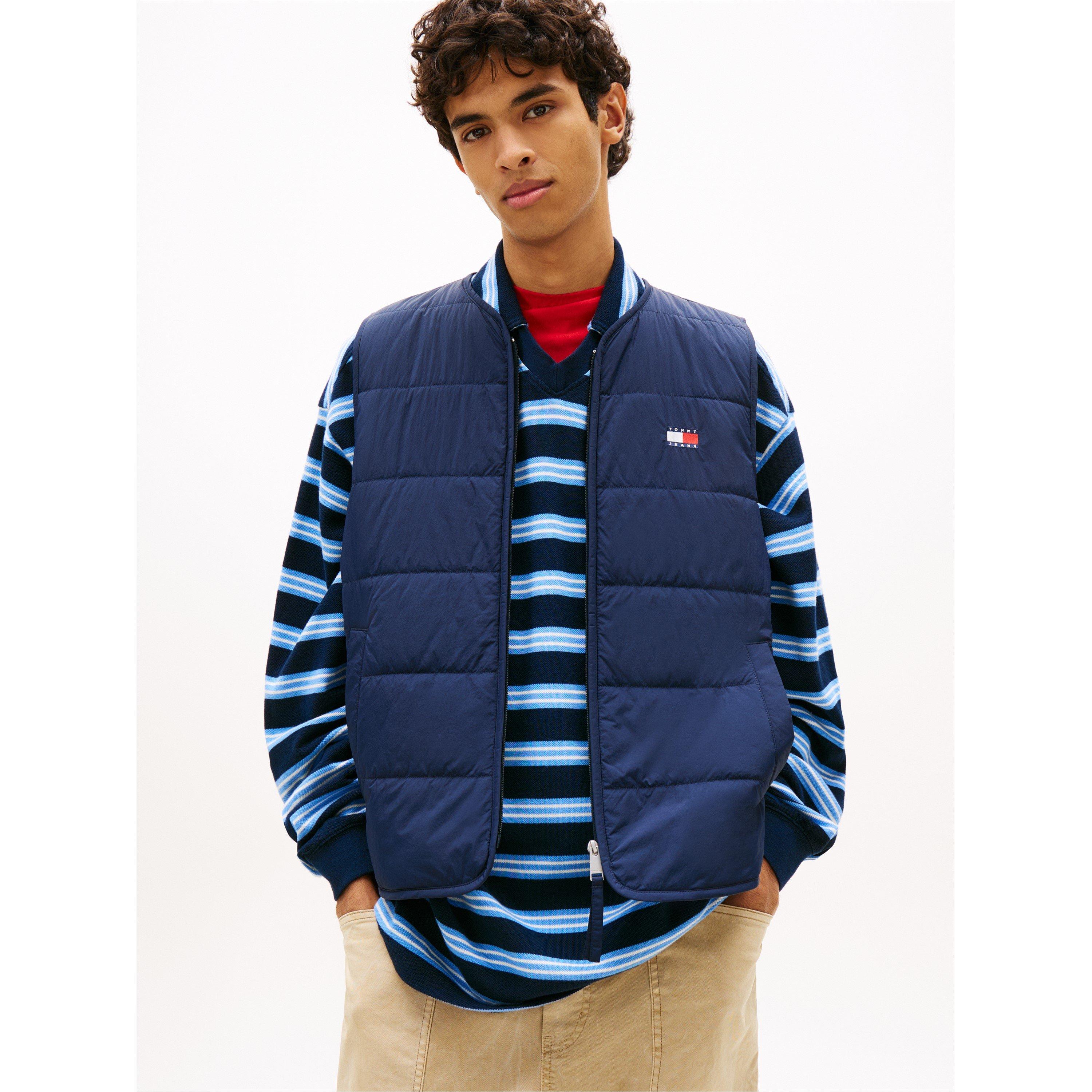 Dark Night Navy - Tommy Jeans - TJ Flag Quilt Vest Sn62 - 2