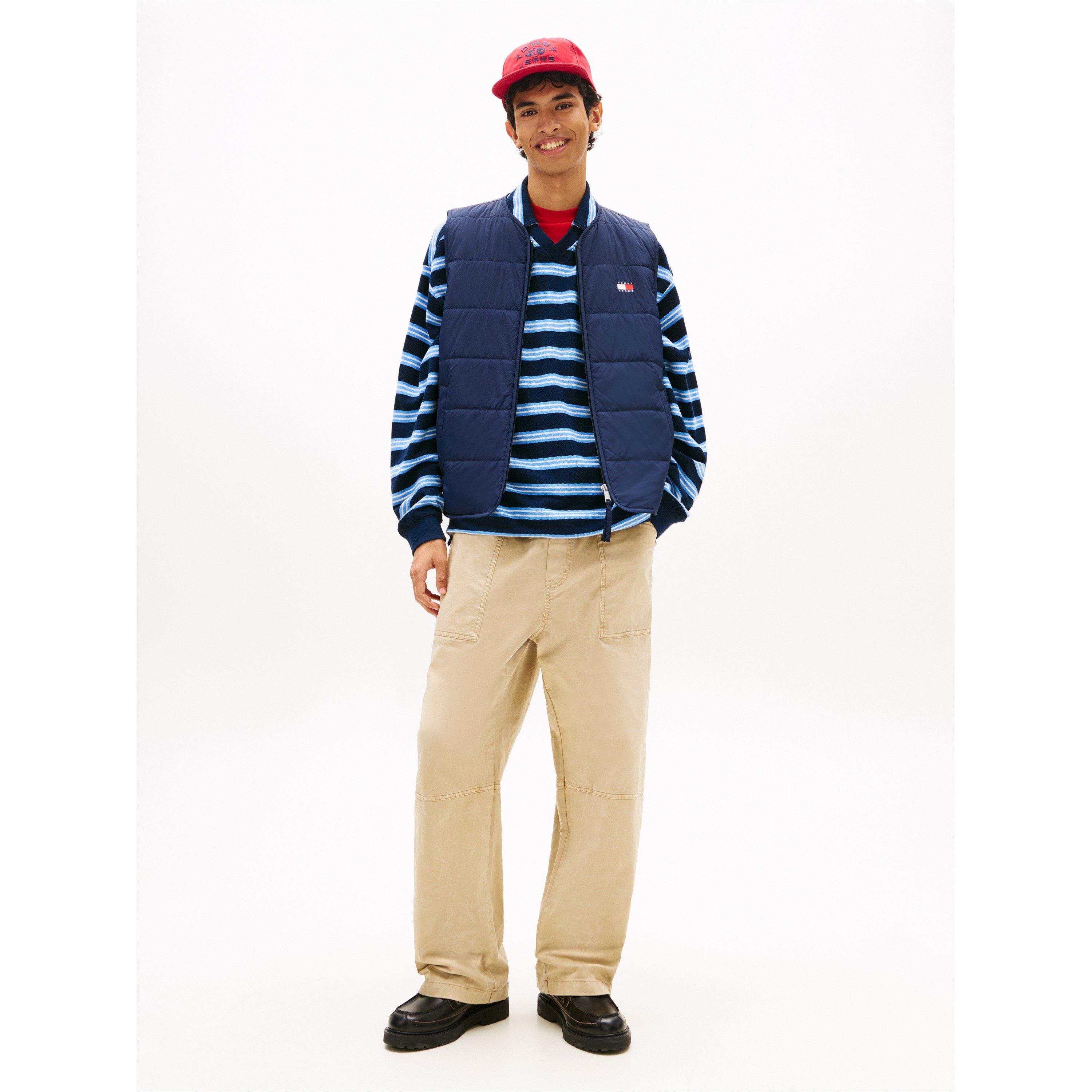 Dark Night Navy - Tommy Jeans - TJ Flag Quilt Vest Sn62 - 4