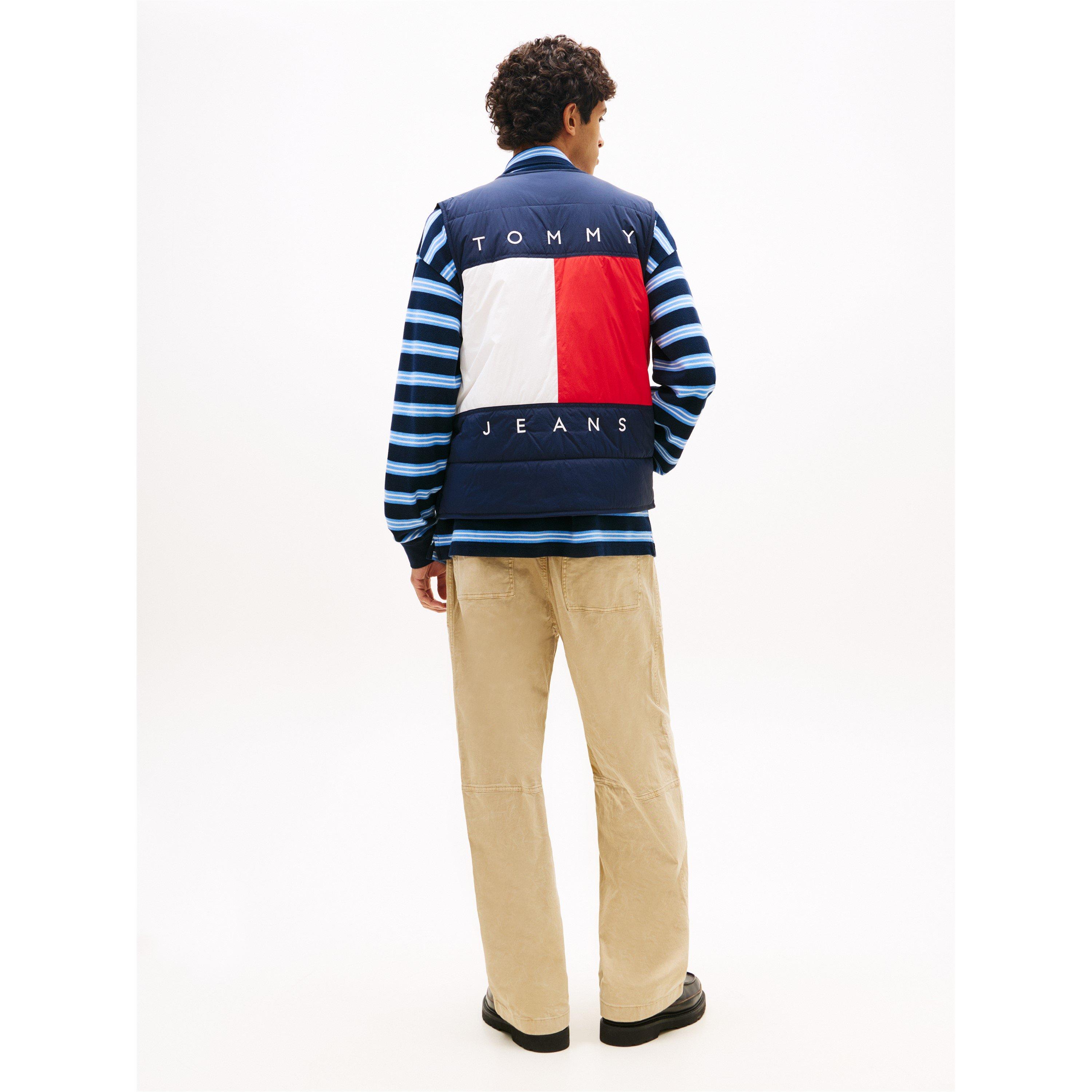 Dark Night Navy - Tommy Jeans - TJ Flag Quilt Vest Sn62 - 5