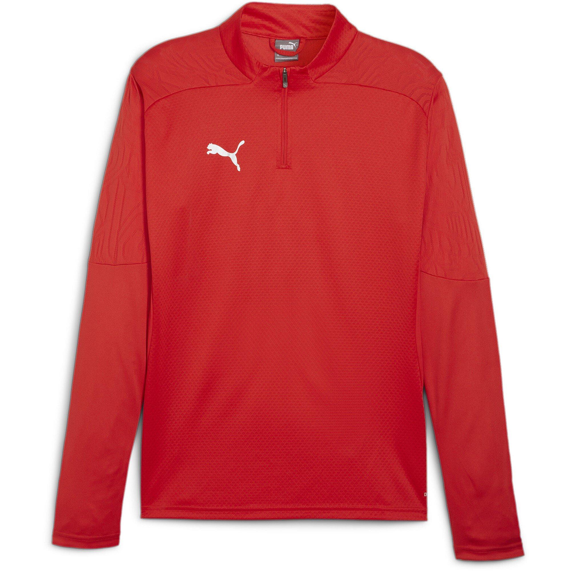 Puma Men's Teamfinal Training 1/4-Zip Fleece - Red Puma Red - 2XL