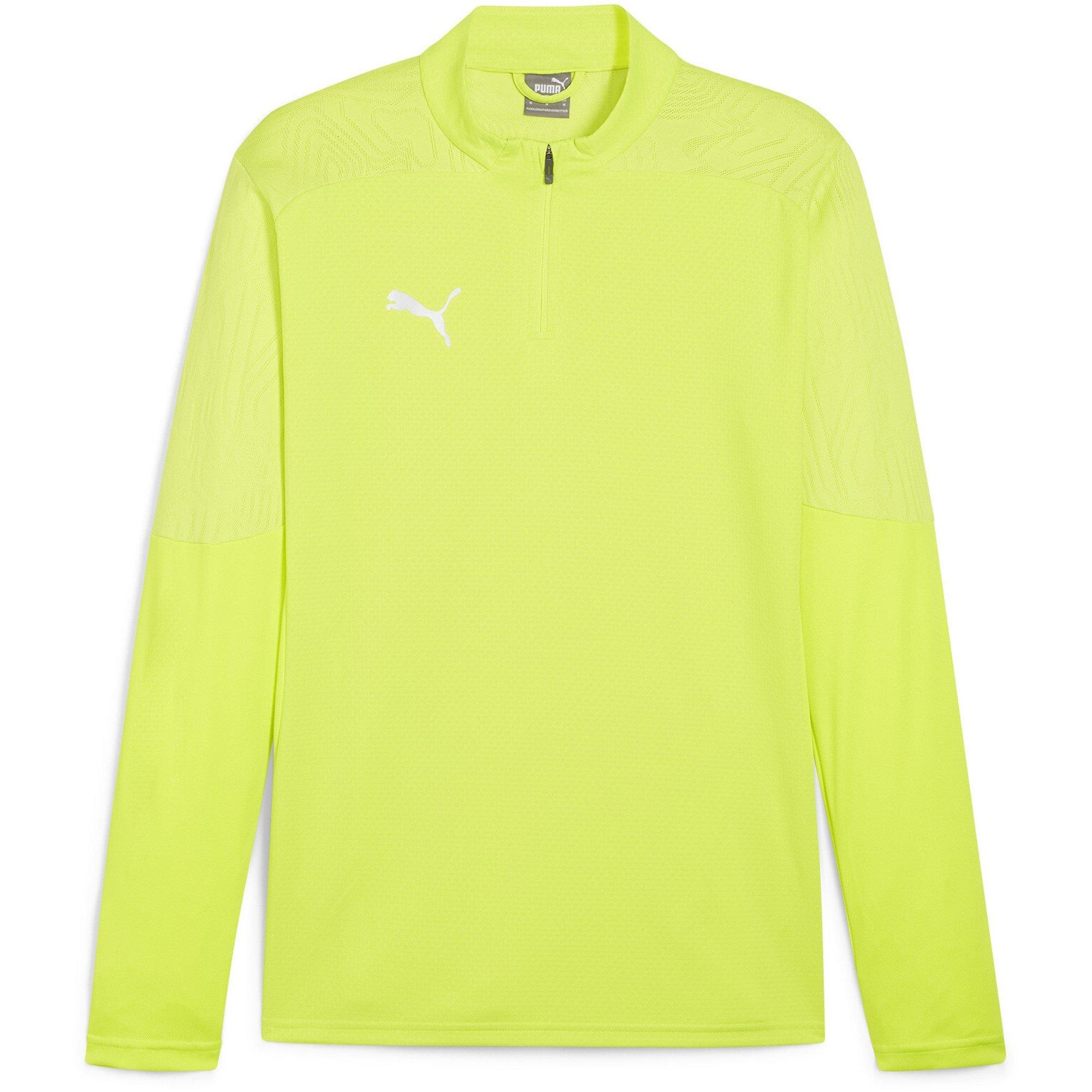 Puma Men's Teamfinal Training 1/4-Zip Fleece - Electric Lim - L