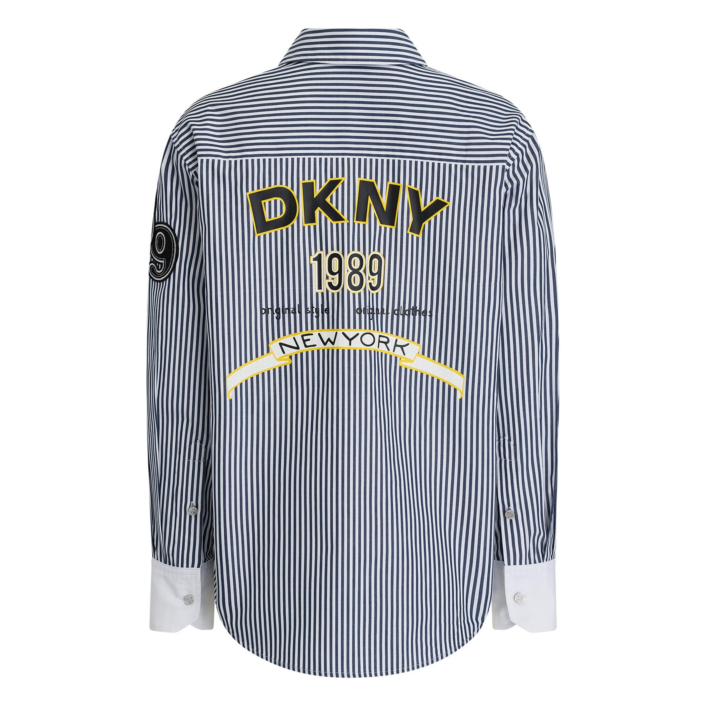 Azul marino/blanco - DKNY - DKNY Pinstripe Shirt Ld62 - 2
