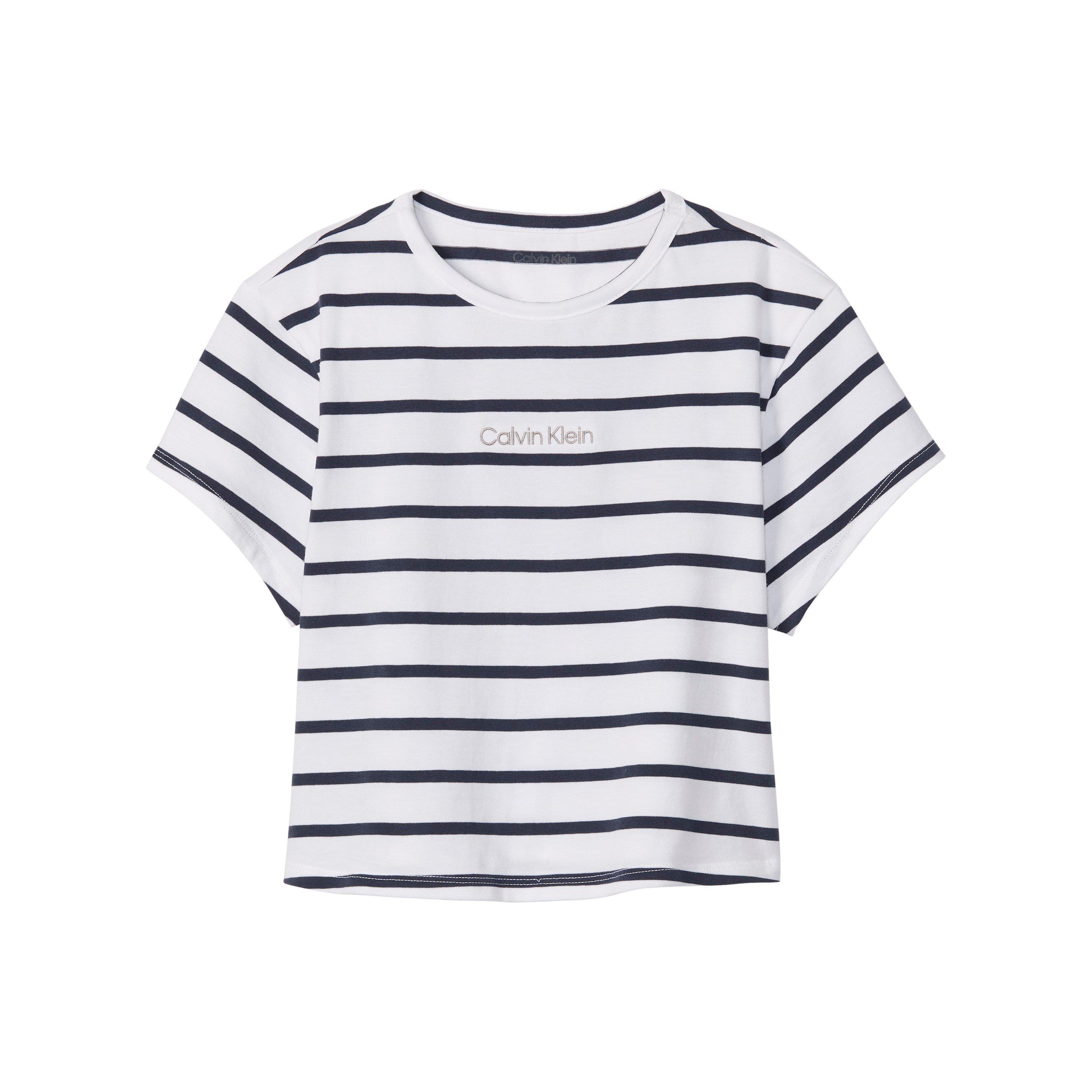Black/White - Calvin Klein - Calvin Str Baby Tee Ld62 - 1