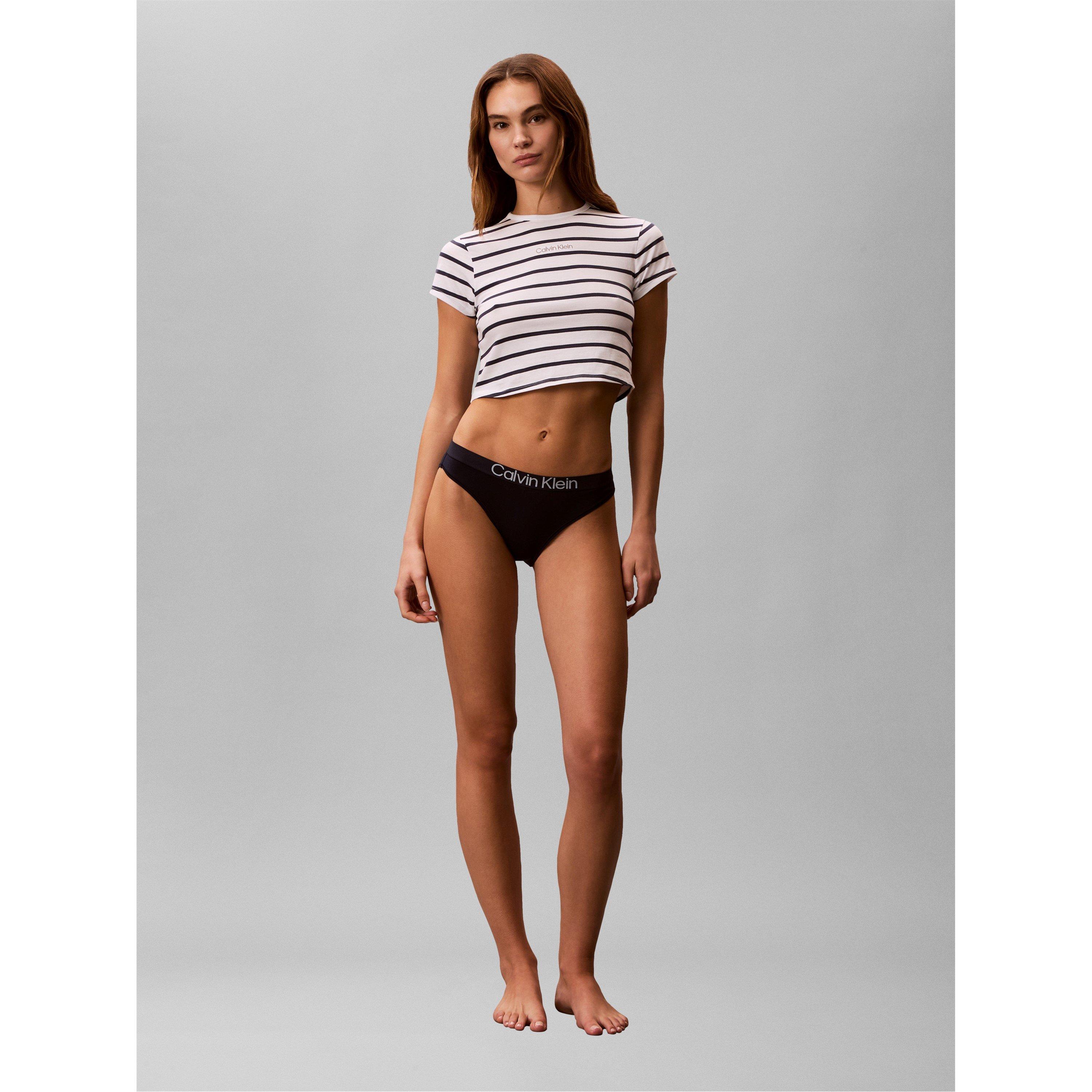 Black/White - Calvin Klein - Calvin Str Baby Tee Ld62 - 4