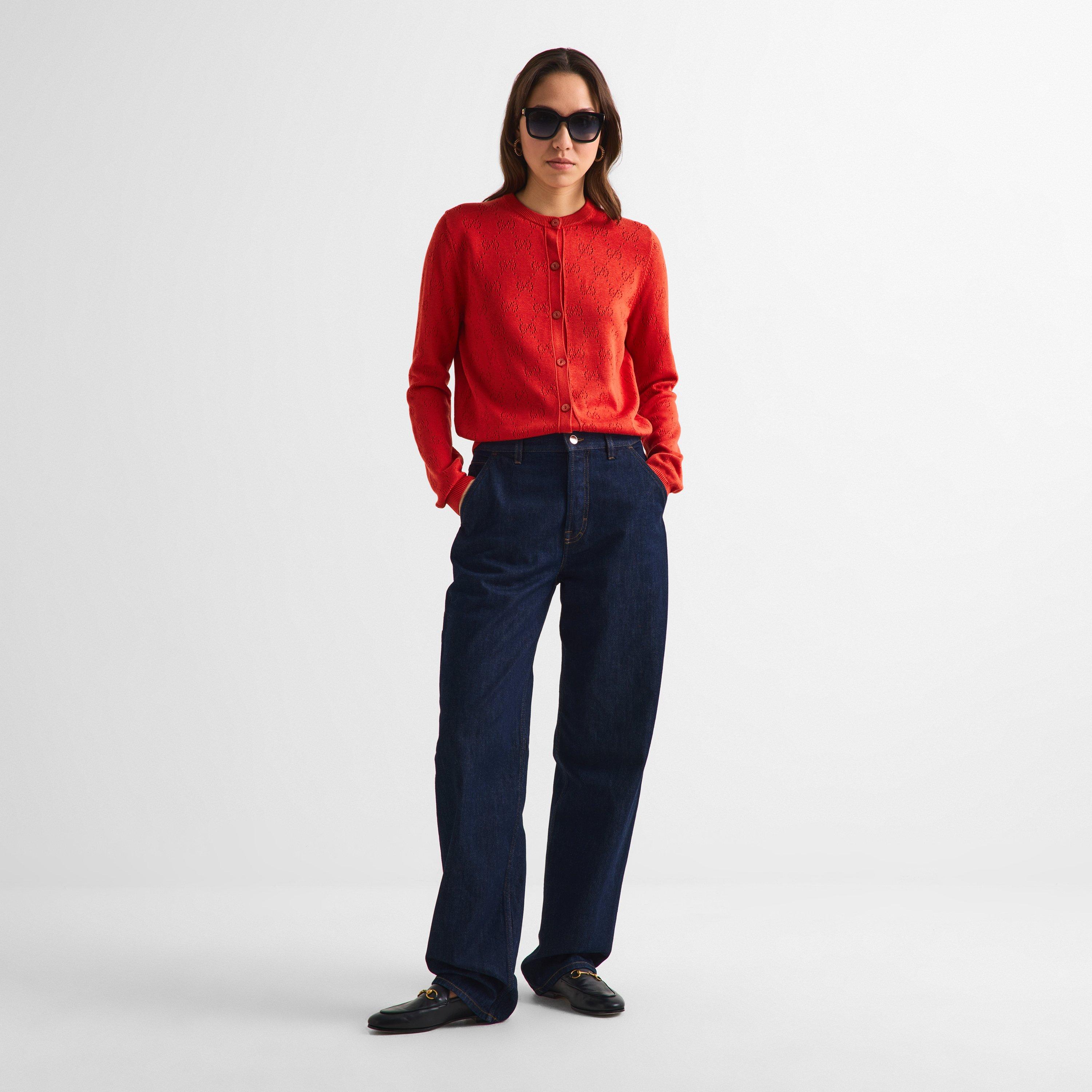 Dark Blue - Gucci - Women's Cargo Jeans - 6