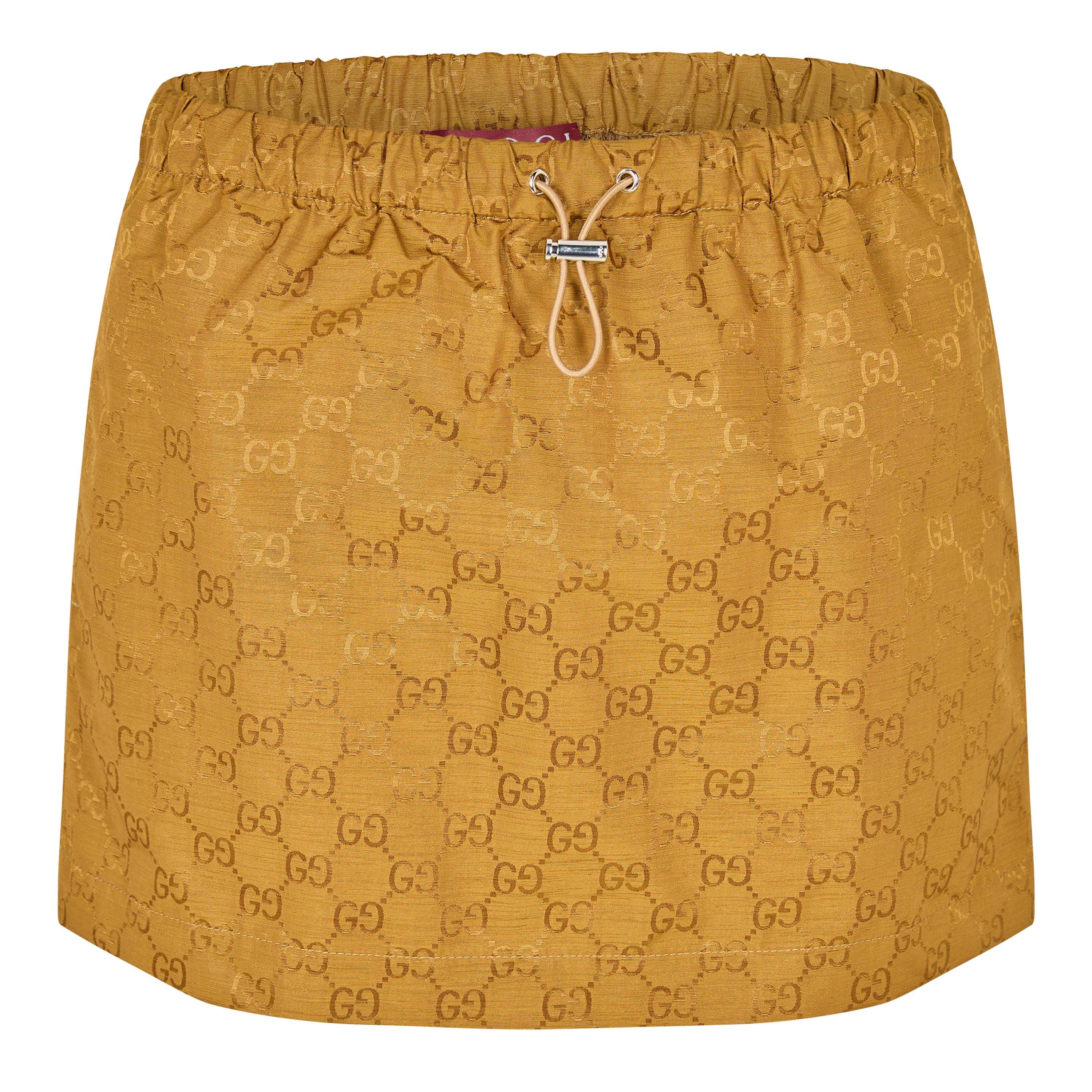Caramel Suede - Gucci - Gucci Mini GG Skirt Ld62 - 1