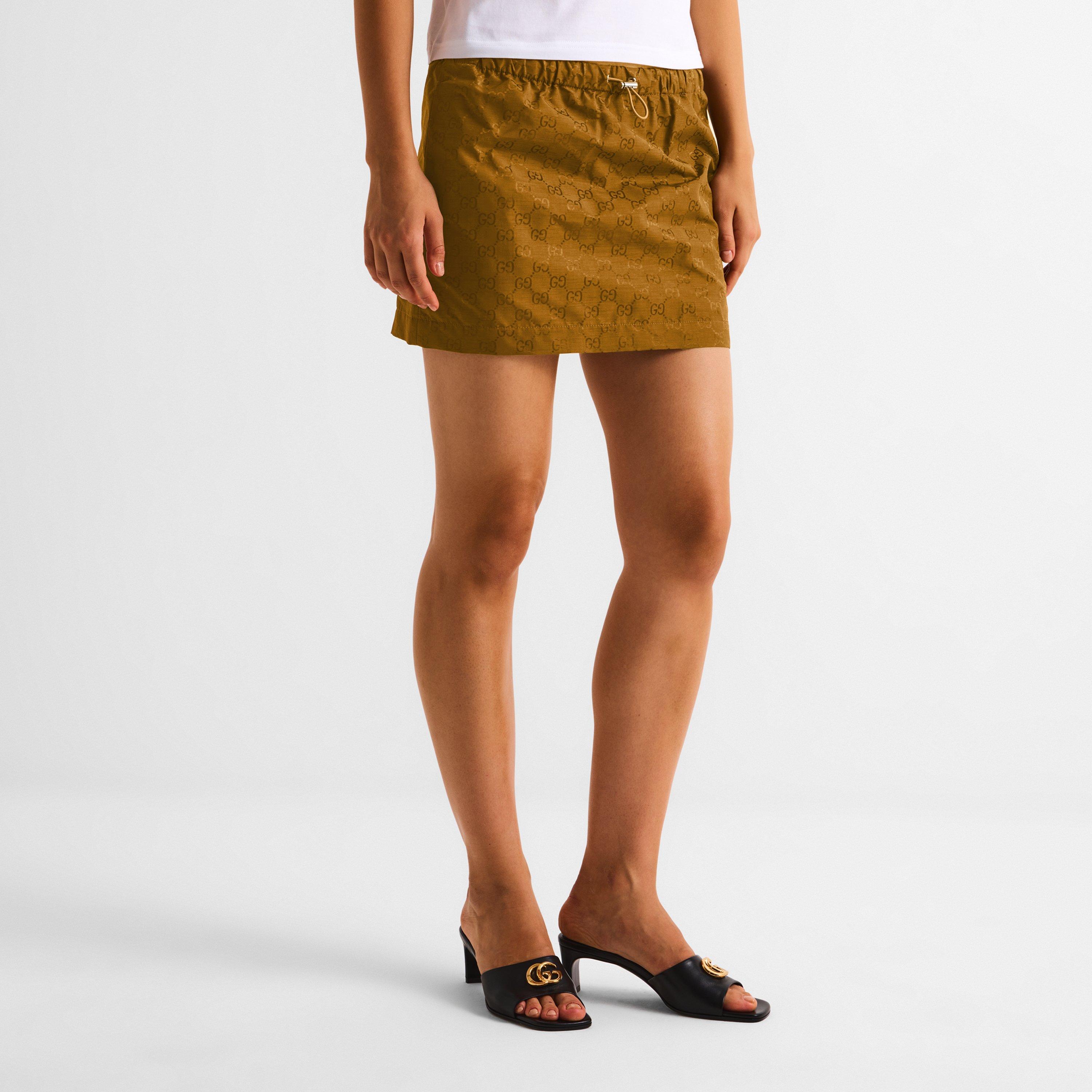 Caramel Suede - Gucci - Women's Mini Skirt - 3