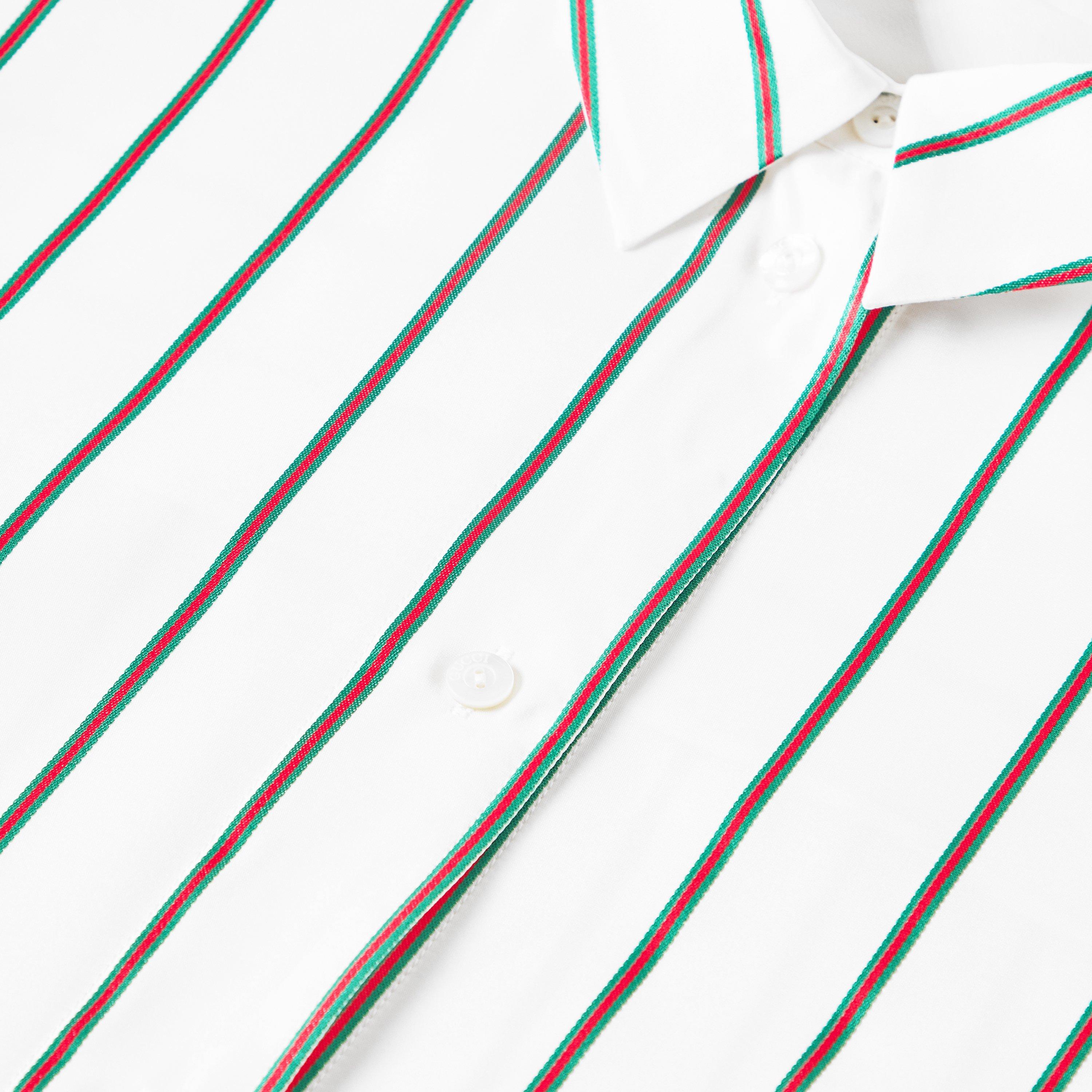 White/Green/MC - Gucci - Women's Long Sleeve Plain Shirt - 5