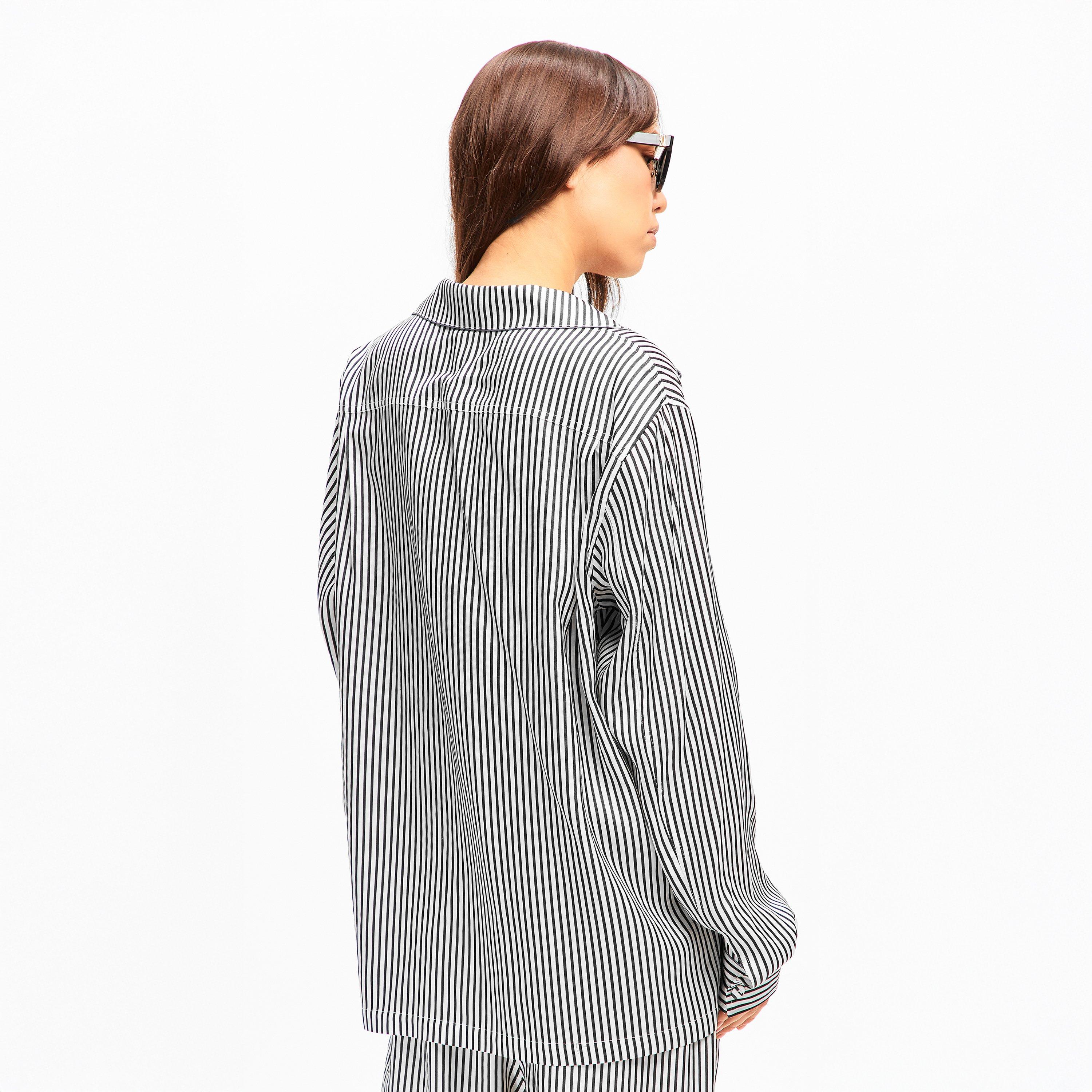 Black White - Tom Ford - Women's Long Sleeve Patterned Shirt - 4