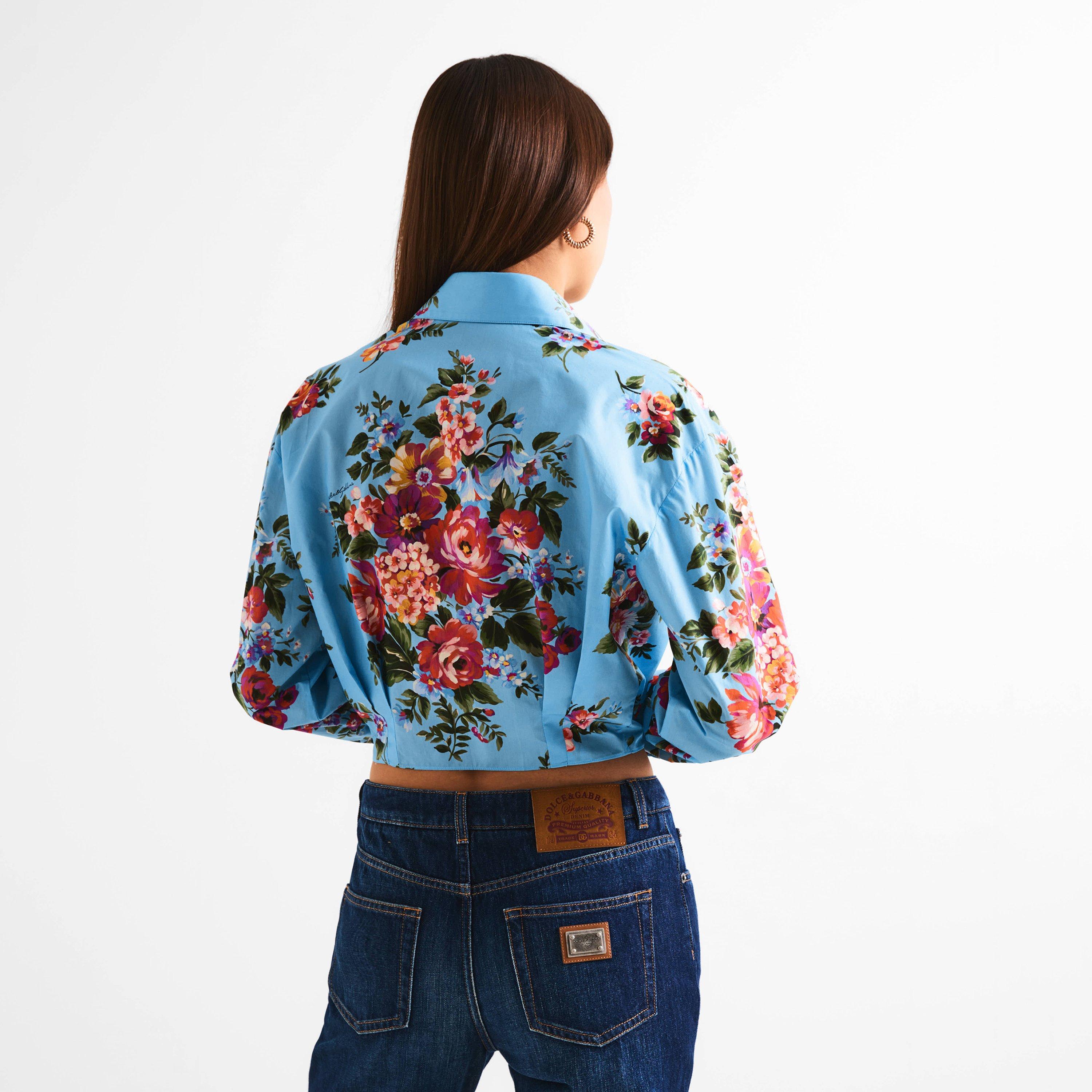 Fiori Celeste - Dolce and Gabbana - DG Tie Shirt Ld61 - 4