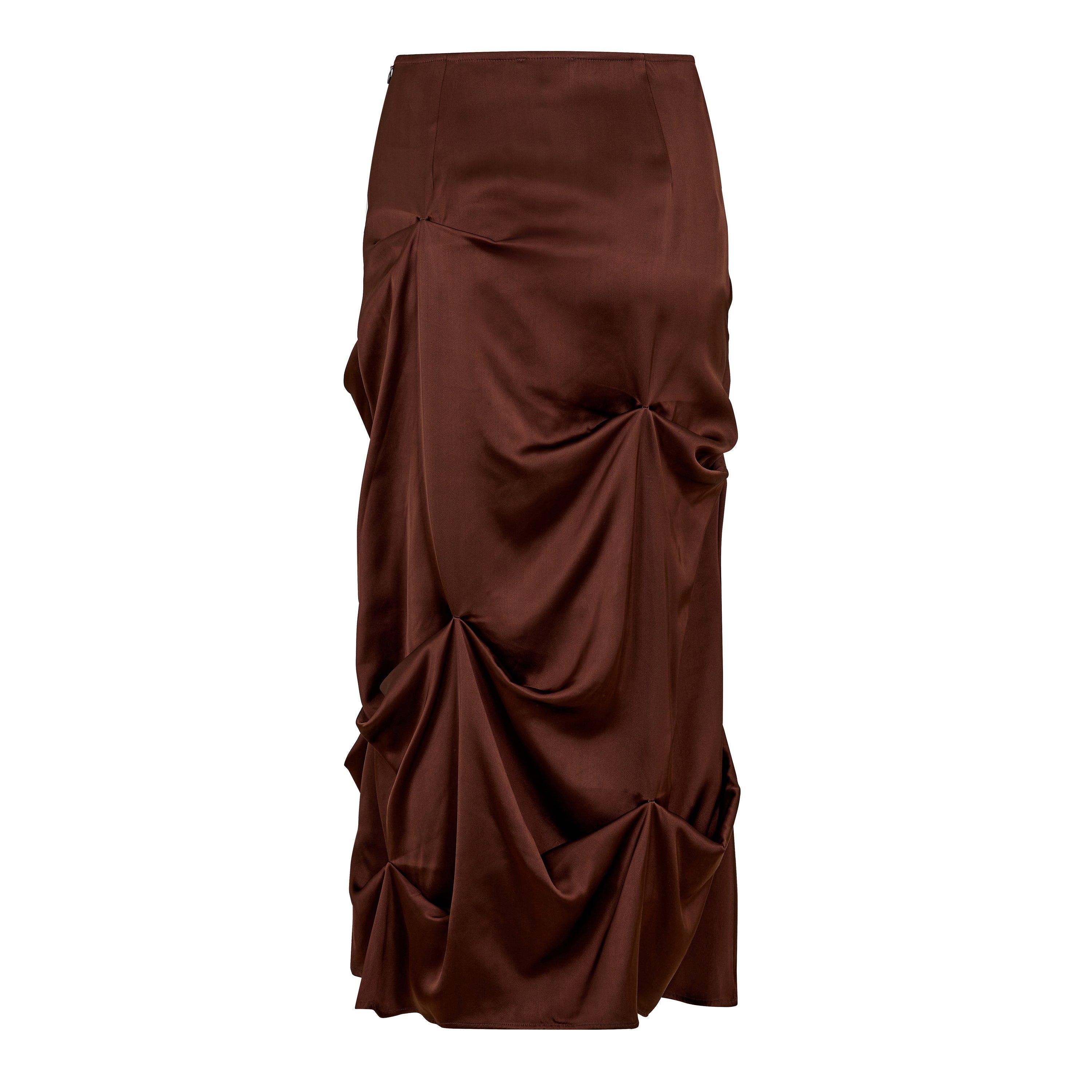 Chicory Coffee - Ganni - Ganni Satin Tuck Lon Ld62 - 2