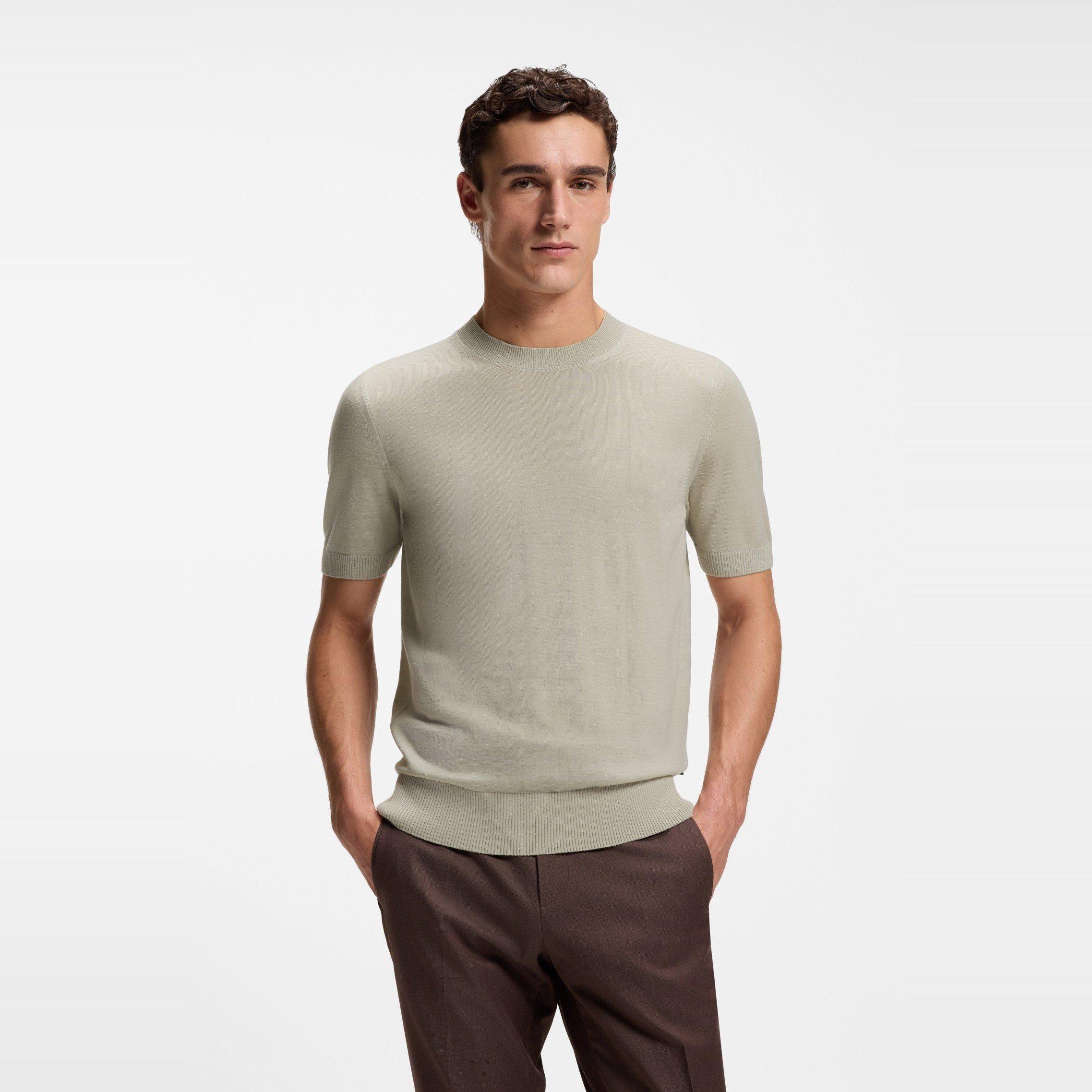 Beige 286 - Boss - Men's Knitted Top - 2