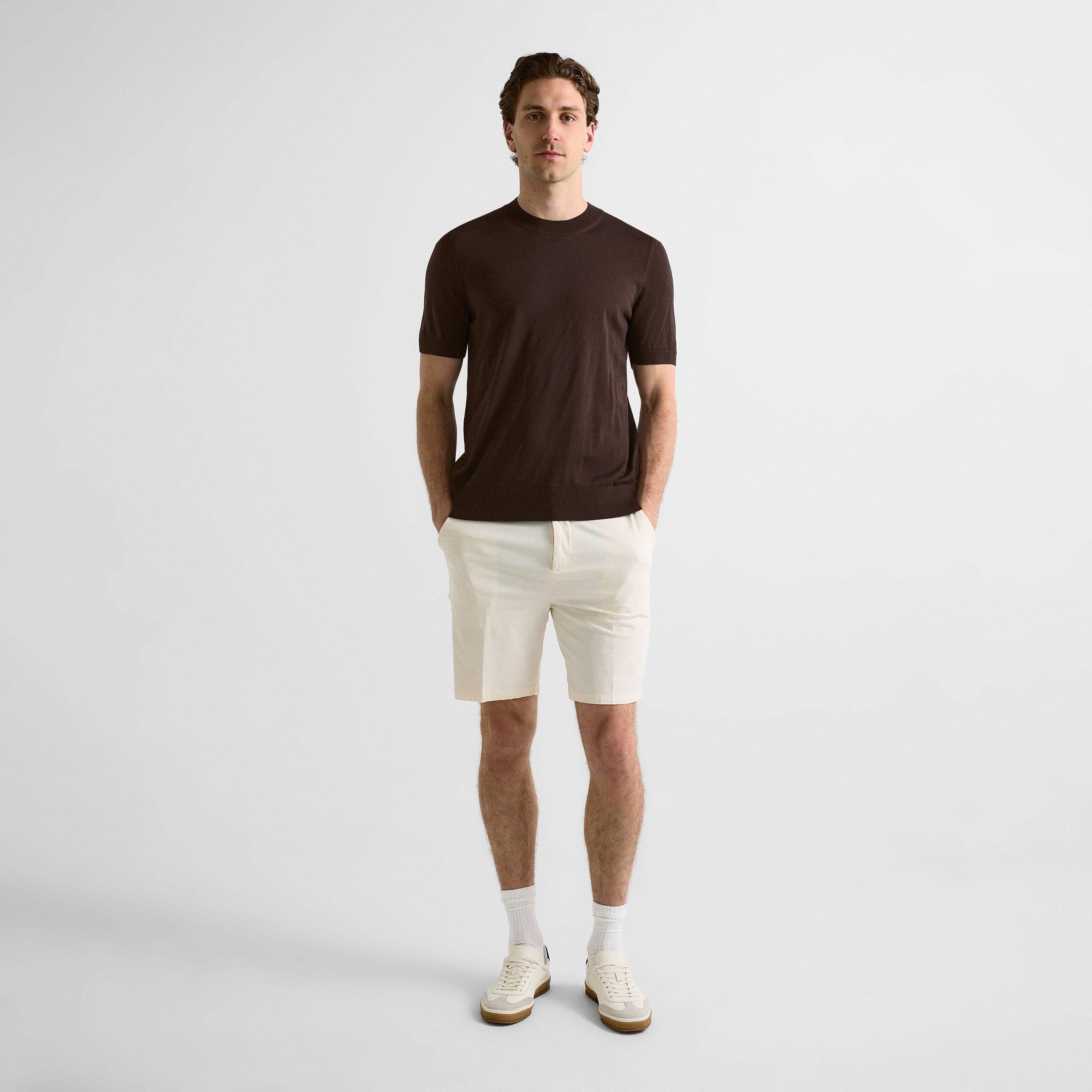 Dark Brown 207 - Boss - Mens BOSS BLACK Knitted Short Sleeve Top (Umauro) - 6