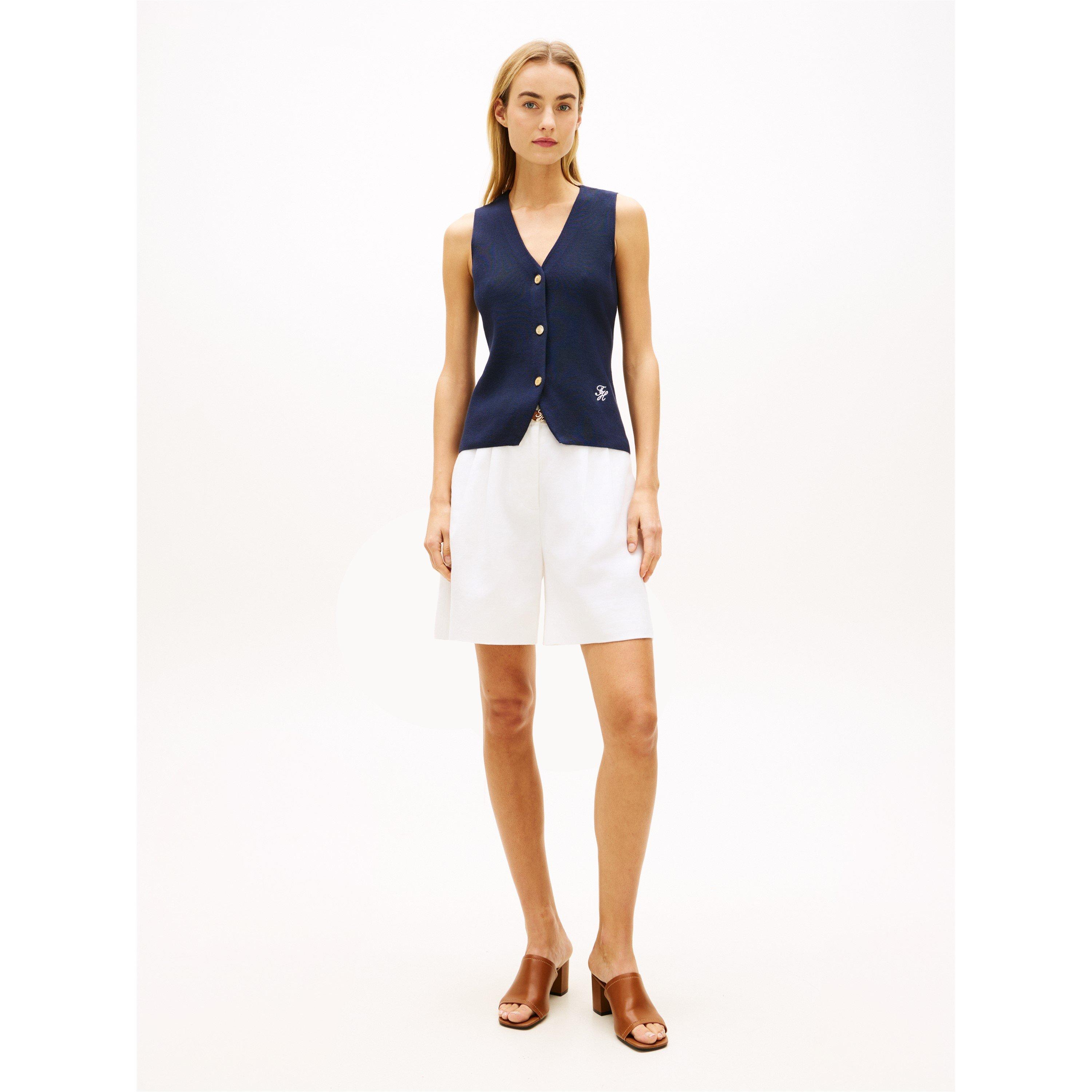 Dark Night Navy - Tommy Hilfiger - Tommy F Ndl Sw Vest Ld63 - 4