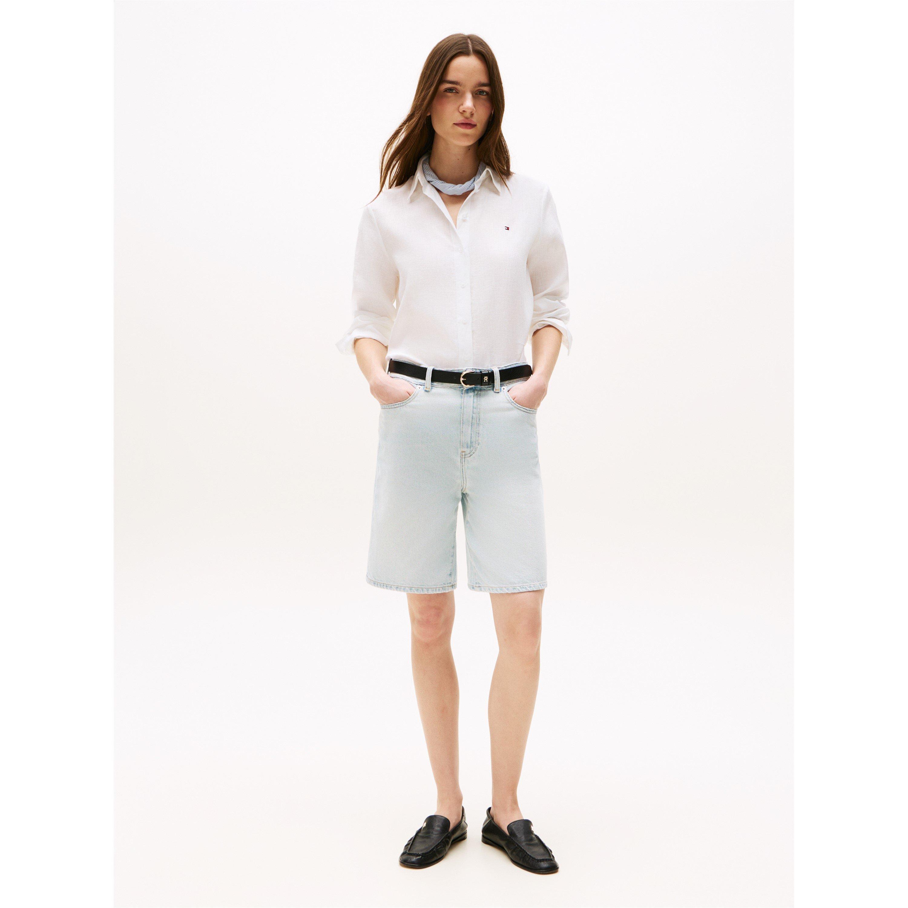 Th Optic White - Tommy Hilfiger - Women's Long Sleeve Plain Shirt - 4