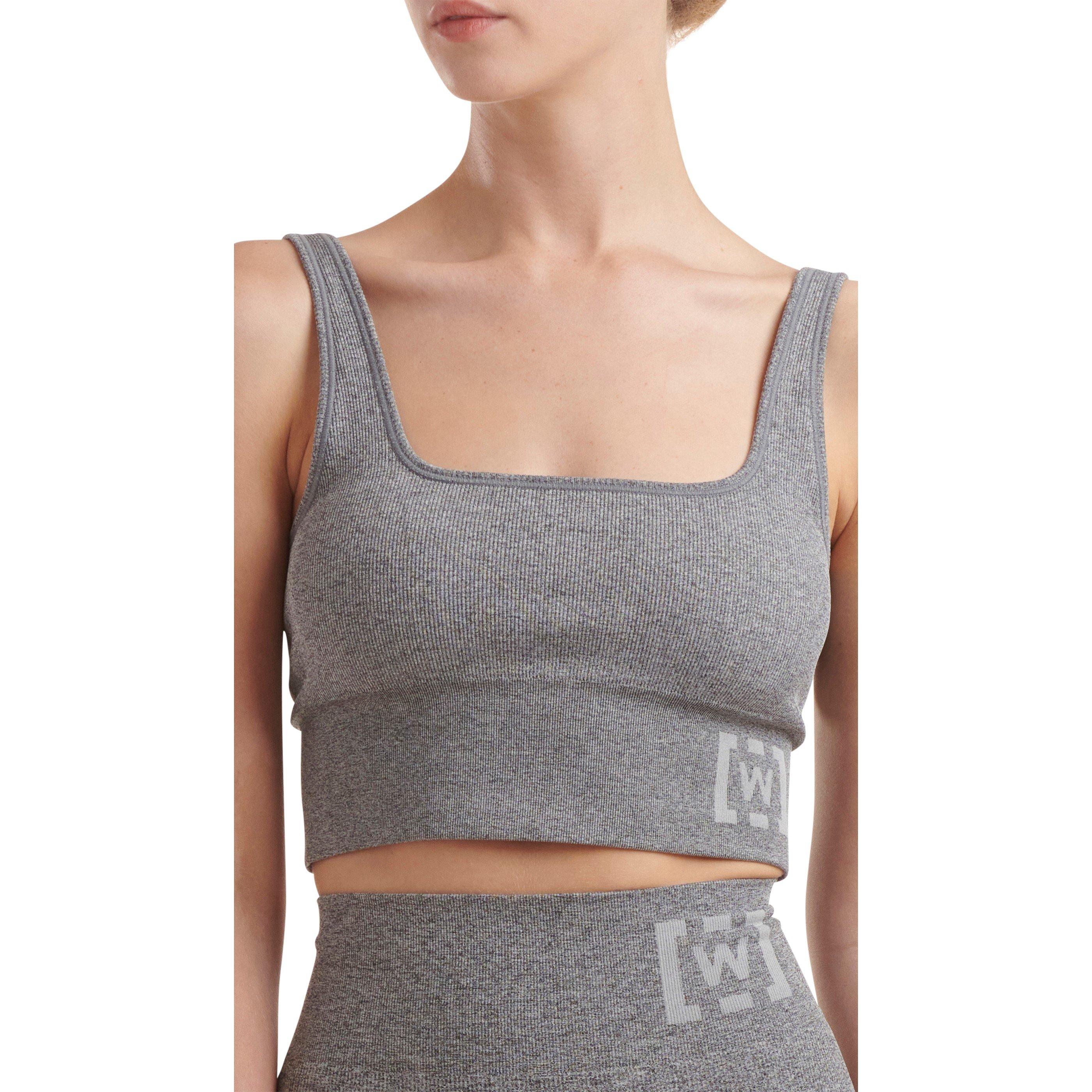 Grey - Wolford - Athleisure Crop Top Bra - 2