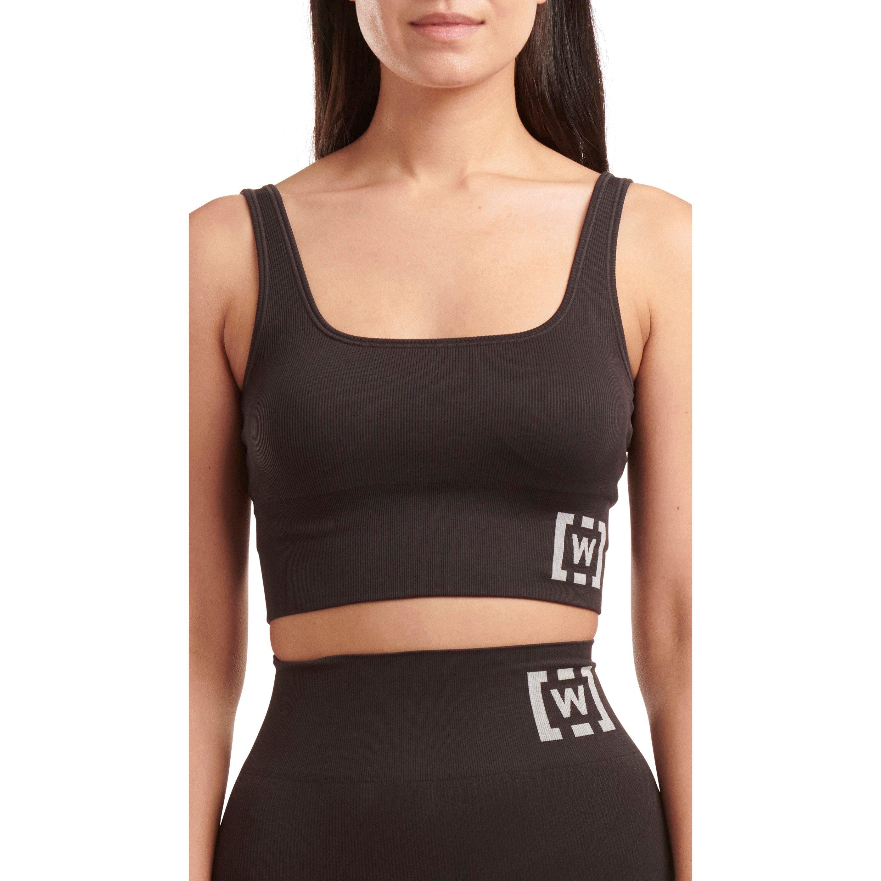 Black - Wolford - Shaping Athleisure Crop Top Bra - 2