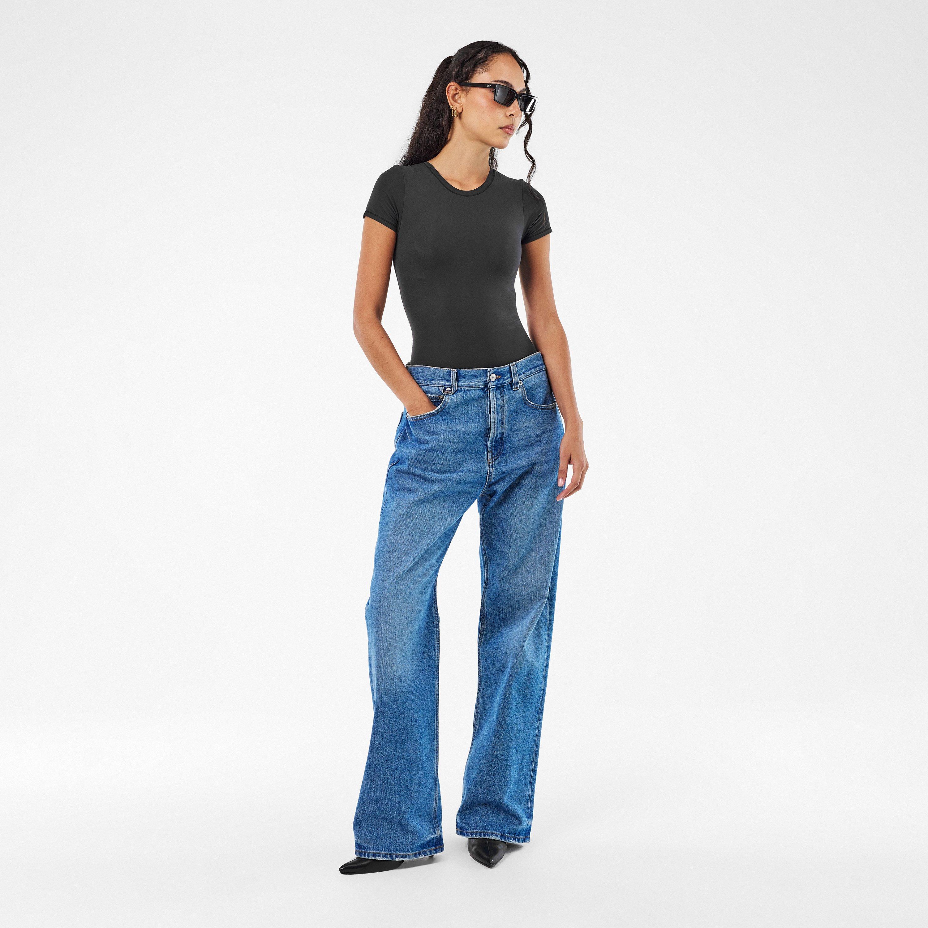 Onyx - SKIMS - Womens Fits Everybody T-Shirt Bodysuit - 6