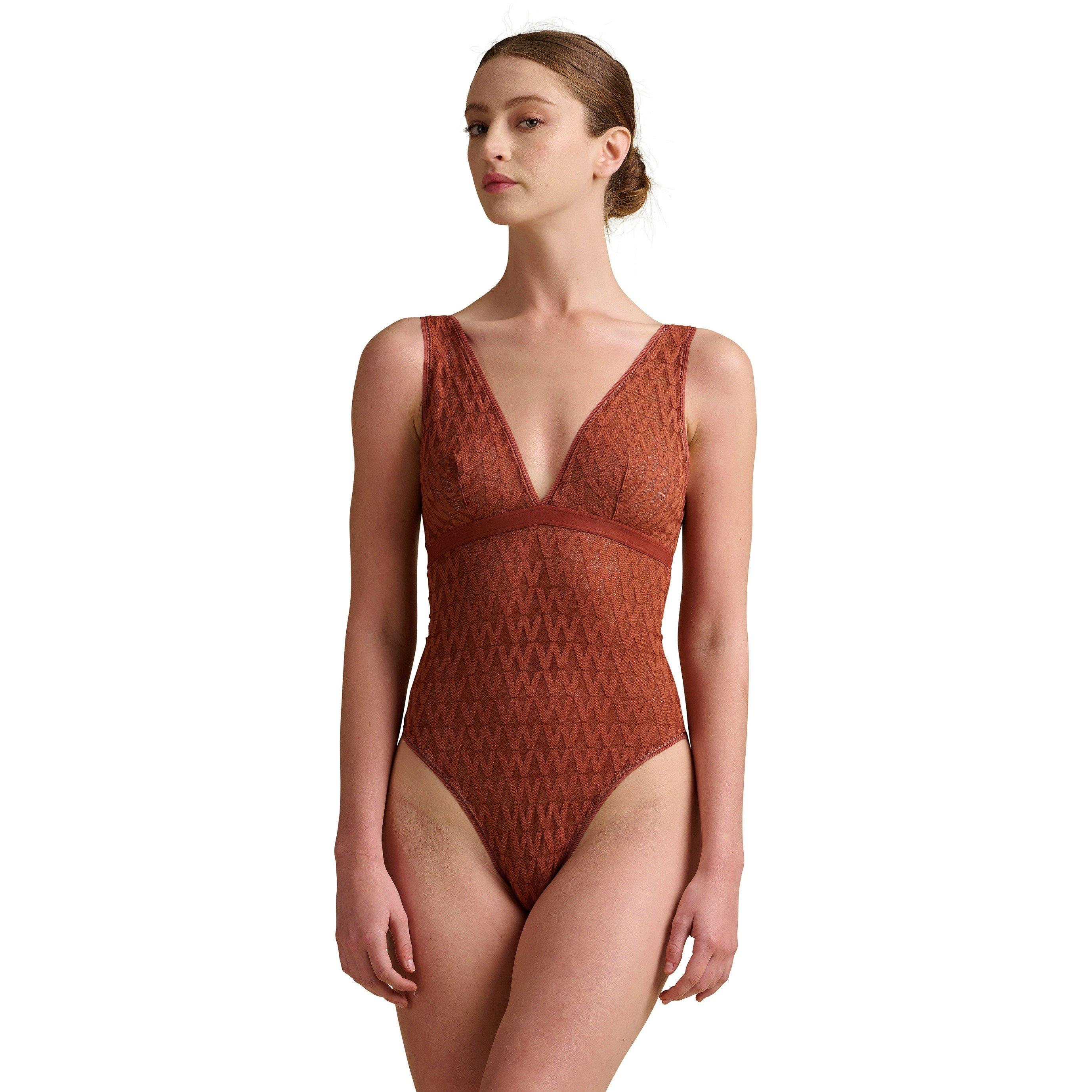 Caramel - Wolford - Net logo Bodysuit - 2