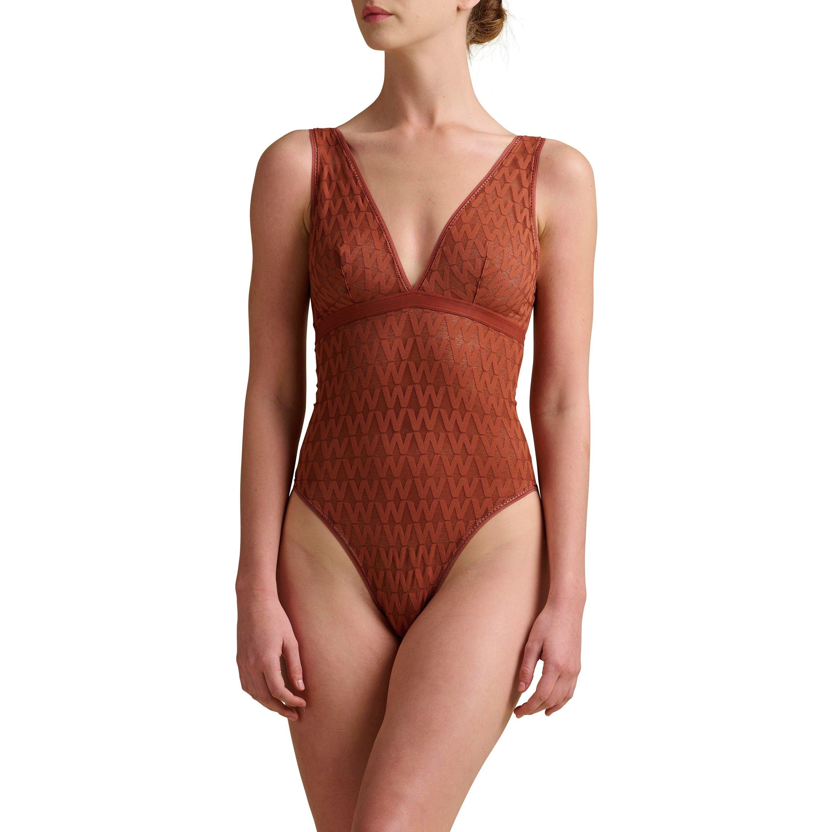 Caramel - Wolford - Net logo Bodysuit - 5