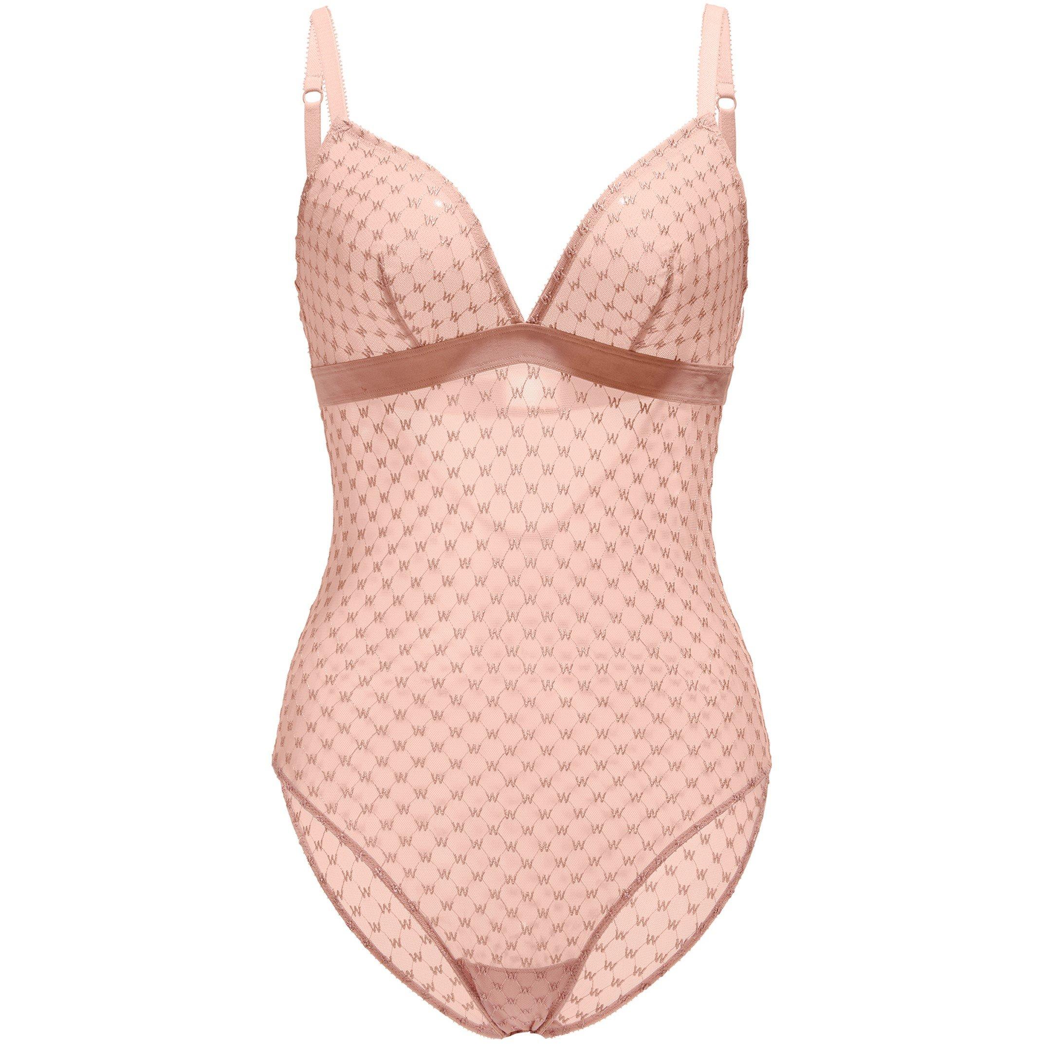 Wolford Women's Triangle Bodysuit - Pink - 12 (M)