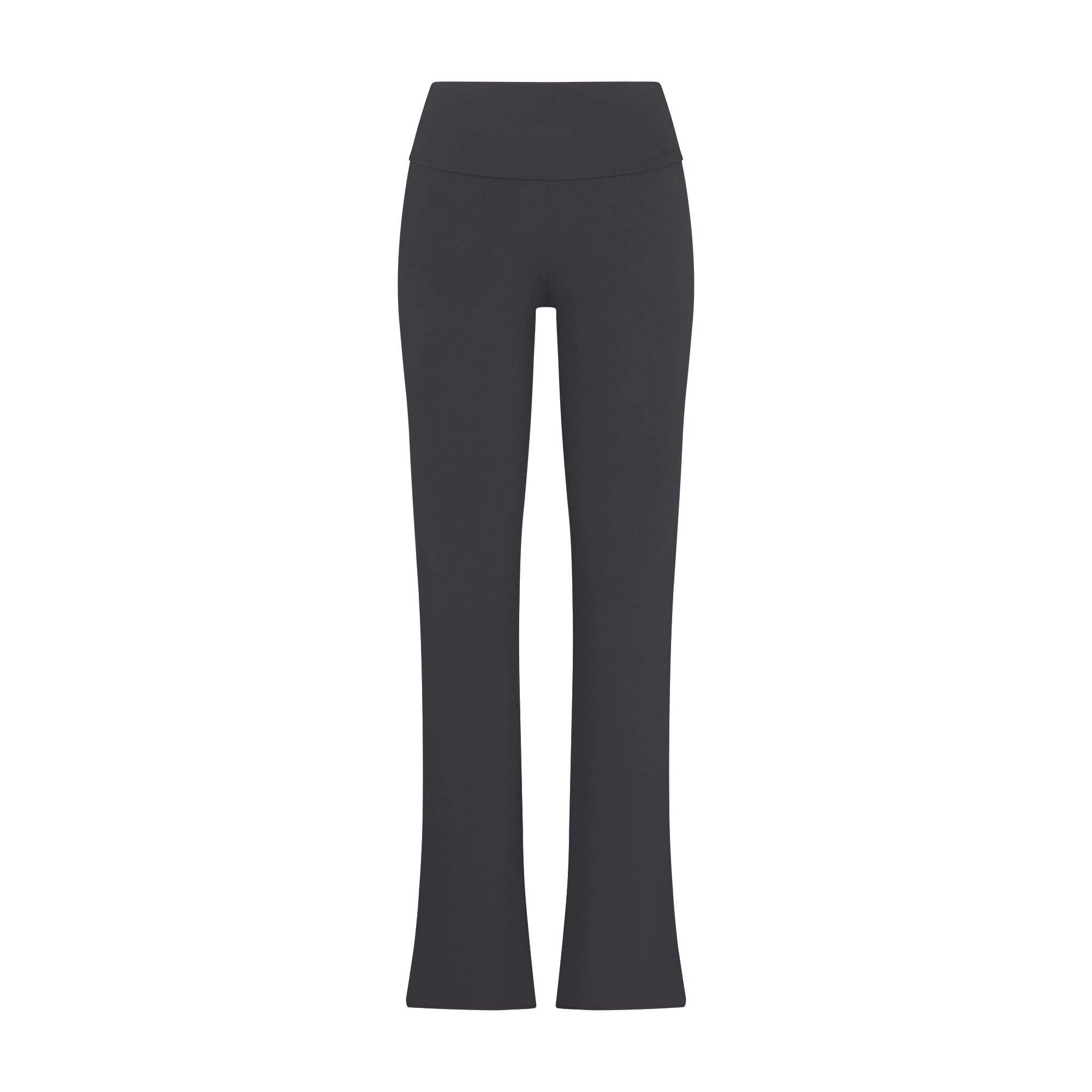 SKIMS Womens Cotton Jersey Foldover Pant - ASH - Size 16 (XL)