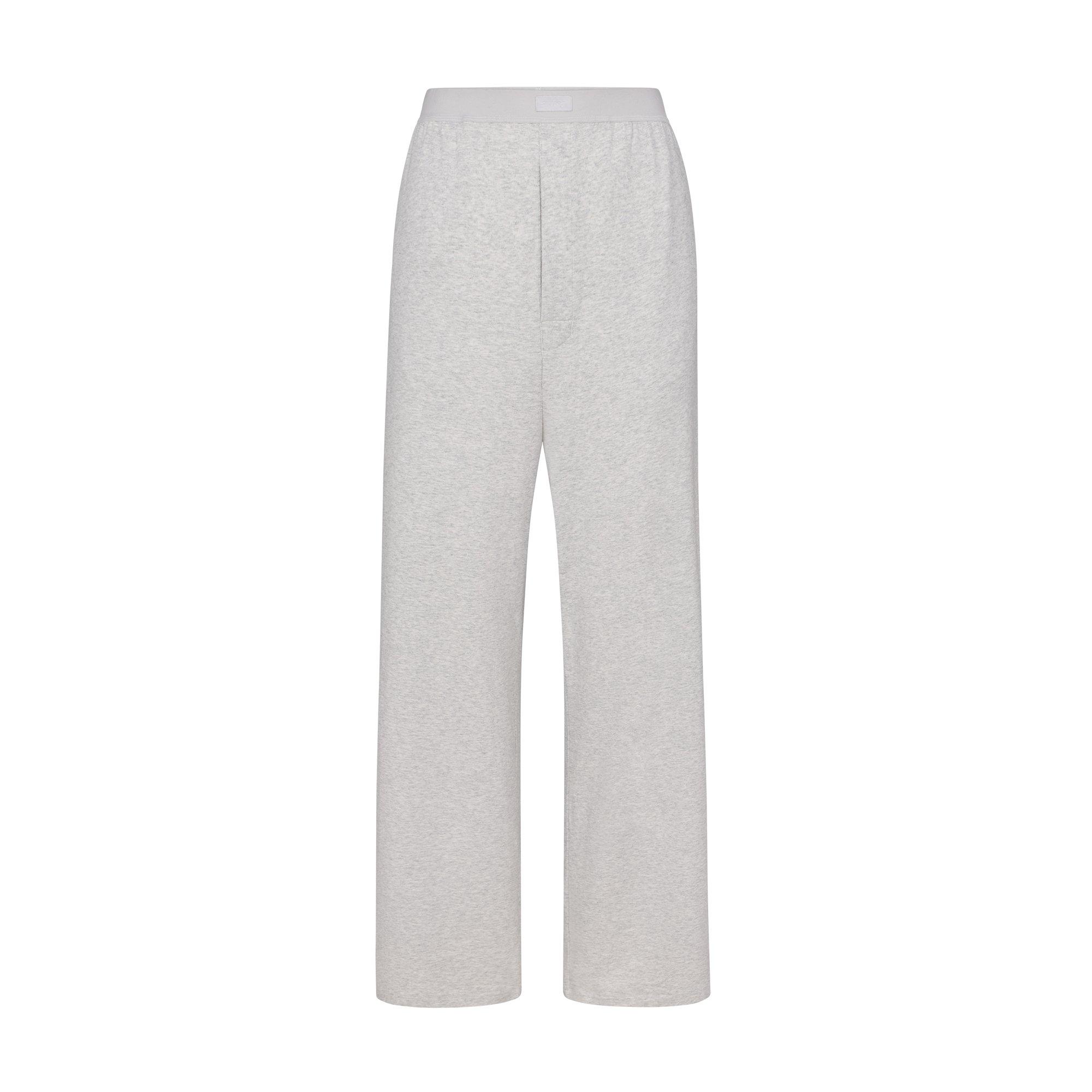 SKIMS Womens Boyfriend Loose Pant - Light Hthr Grey - Size 12 (M)