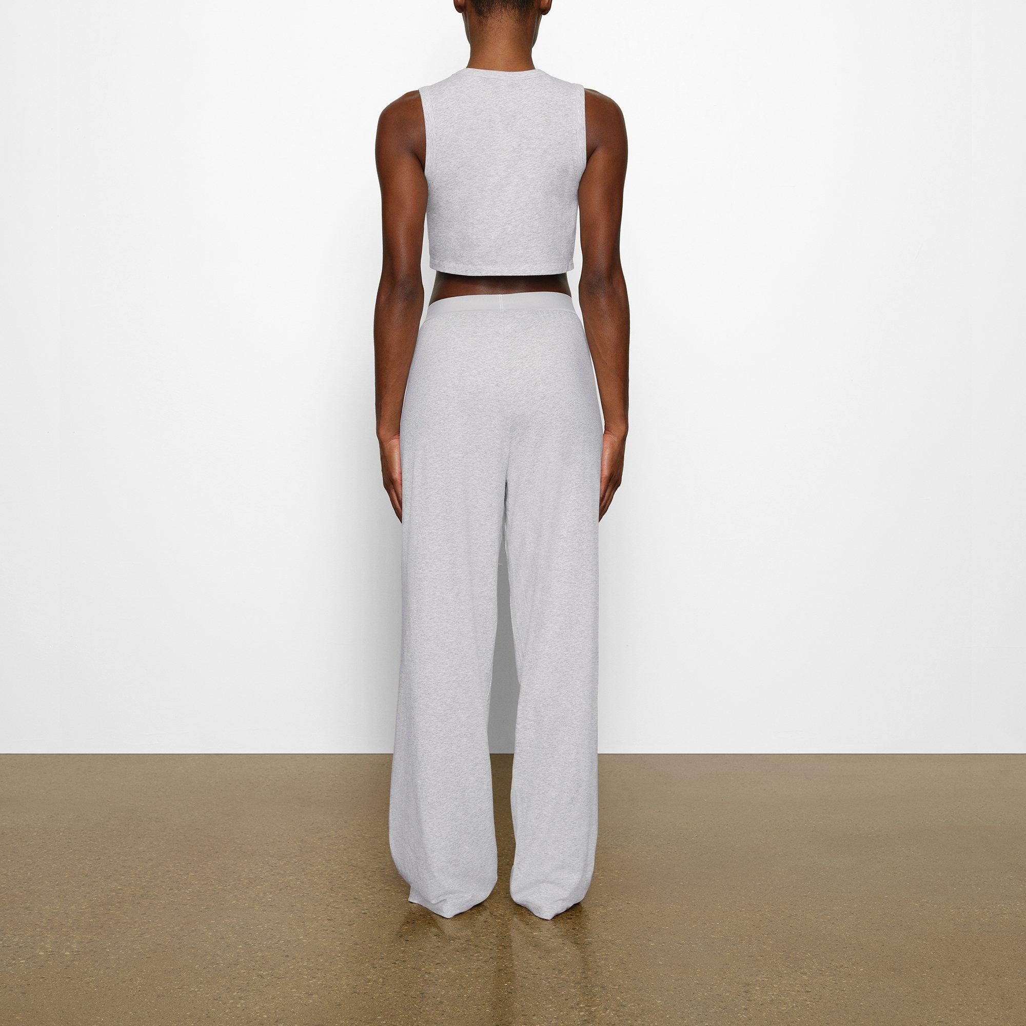 Light Hthr Grey - SKIMS - Womens Boyfriend Loose Pant - 3