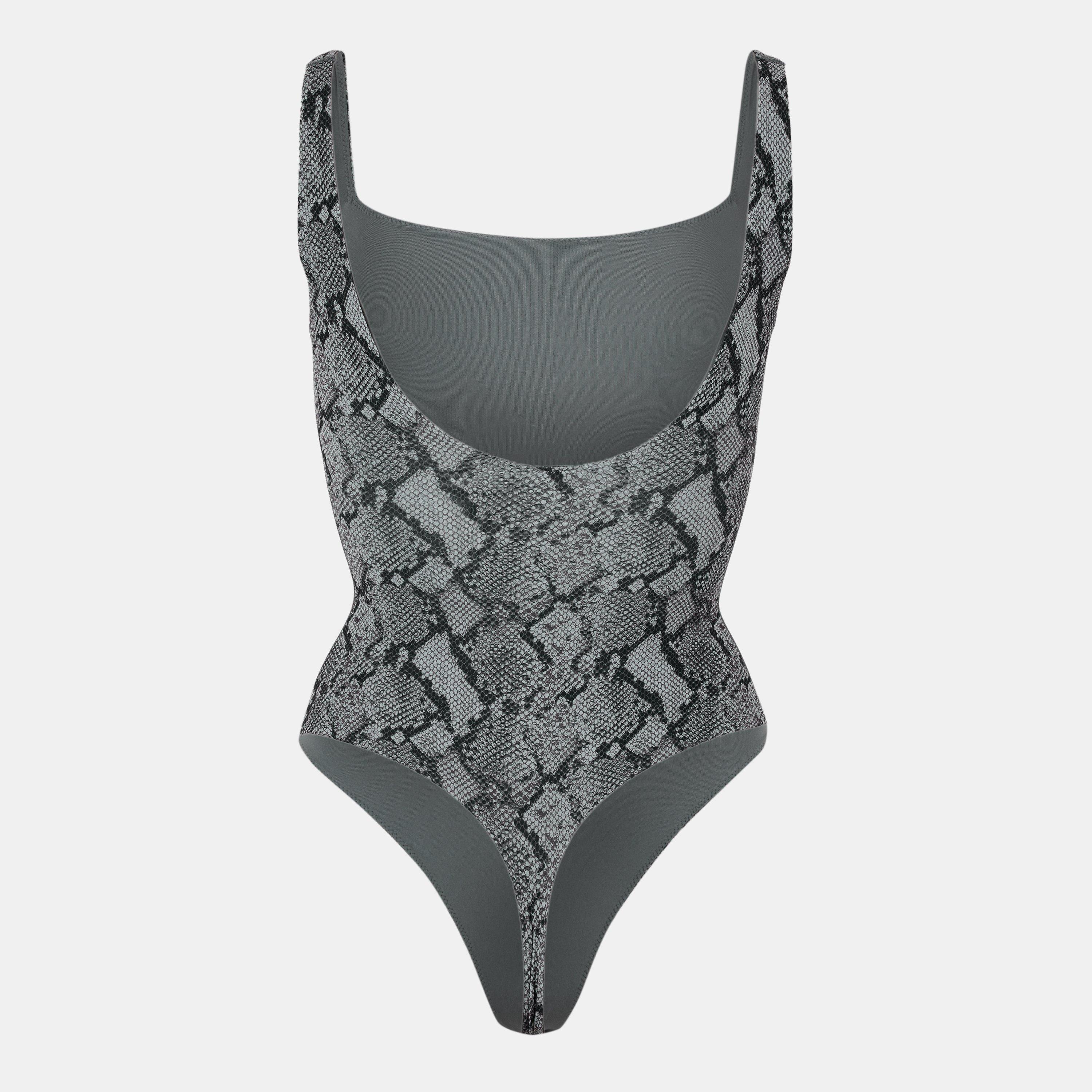 Snake Print - SKIMS - Womens Fits Everybody Square Neck Bodysuit - 2