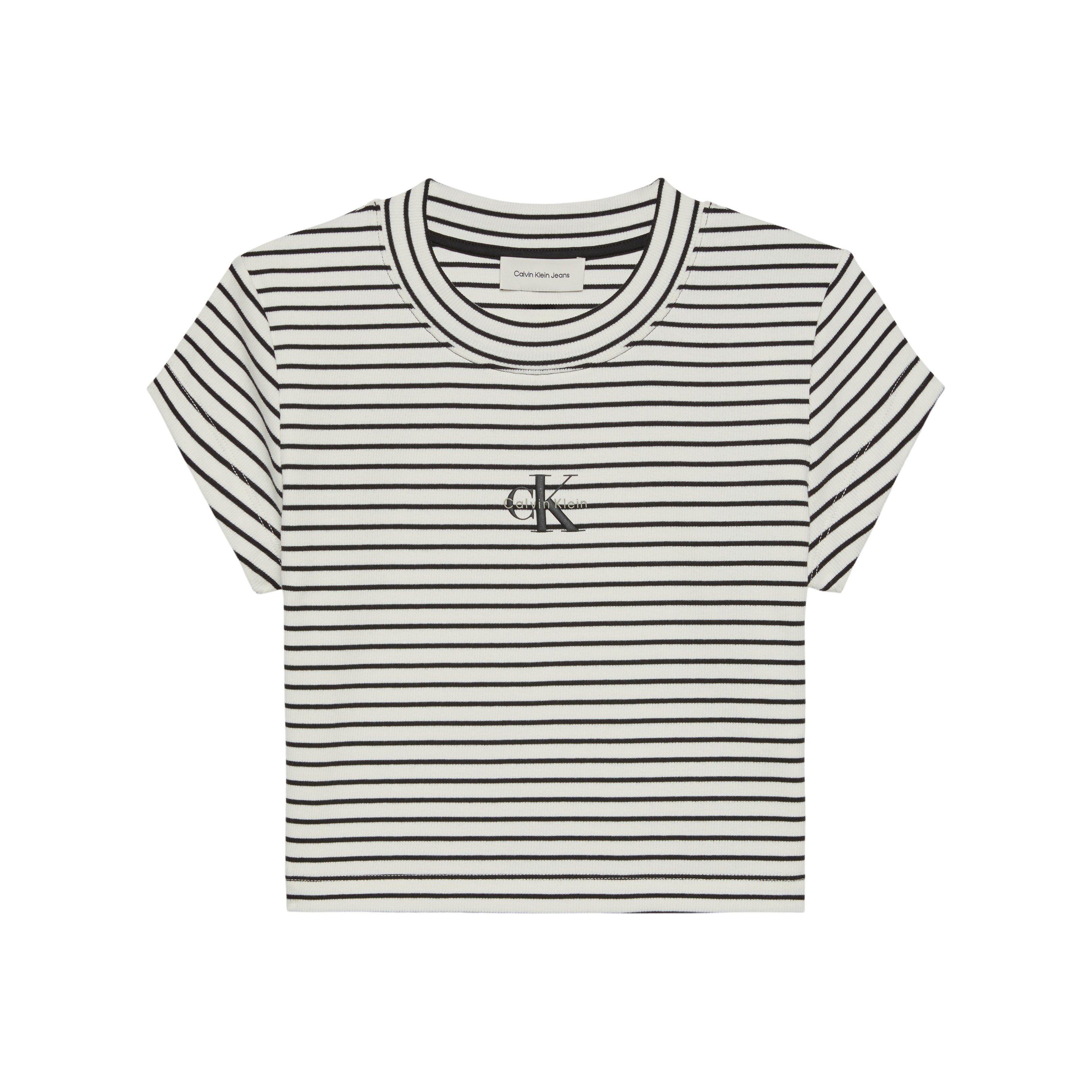 Schwarz - Calvin Klein Jeans - CKJ Baby Rib Tee Ld63 - 1