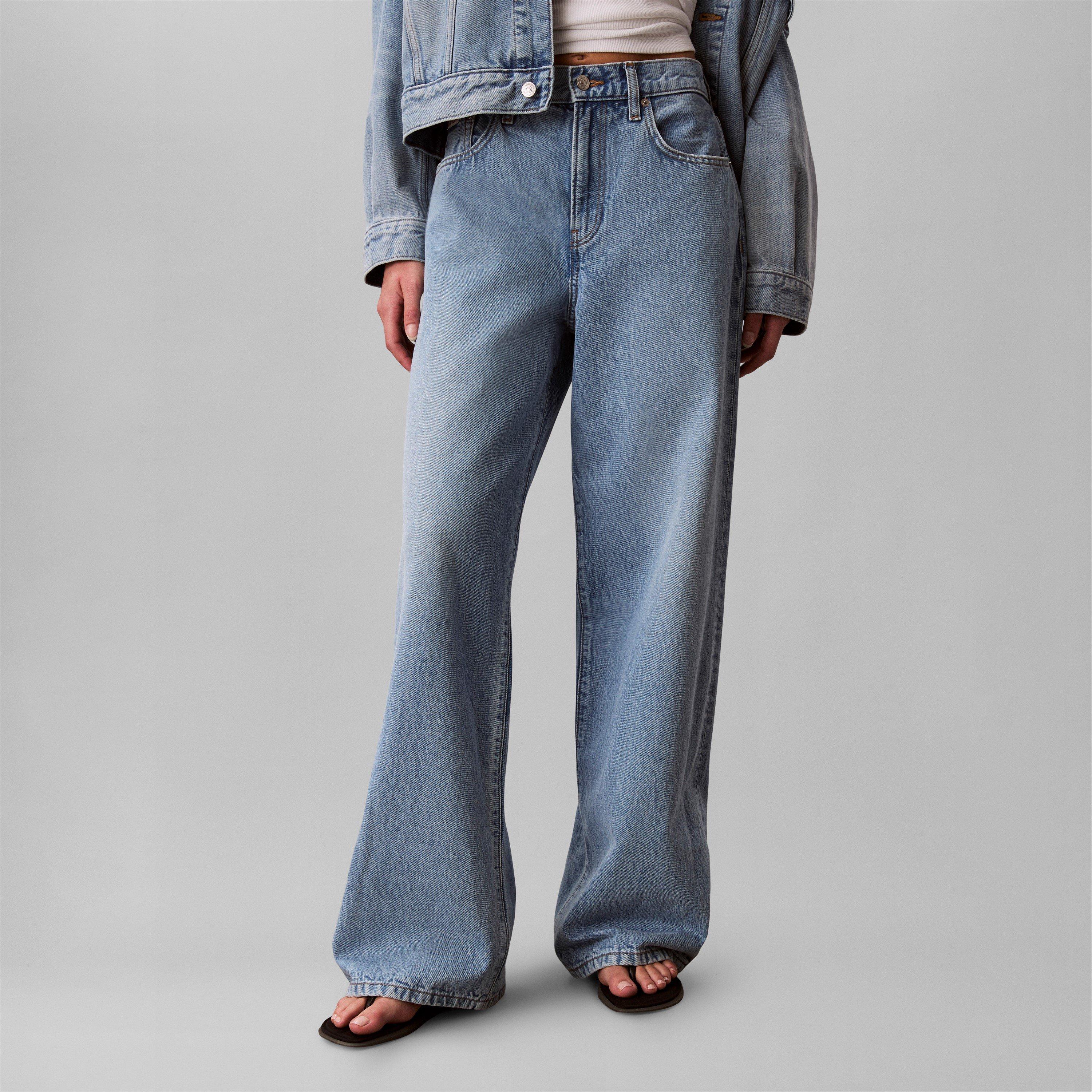 Sage Stone - Calvin Klein Jeans - CKJ Wide Leg Jeans Ld63 - 2