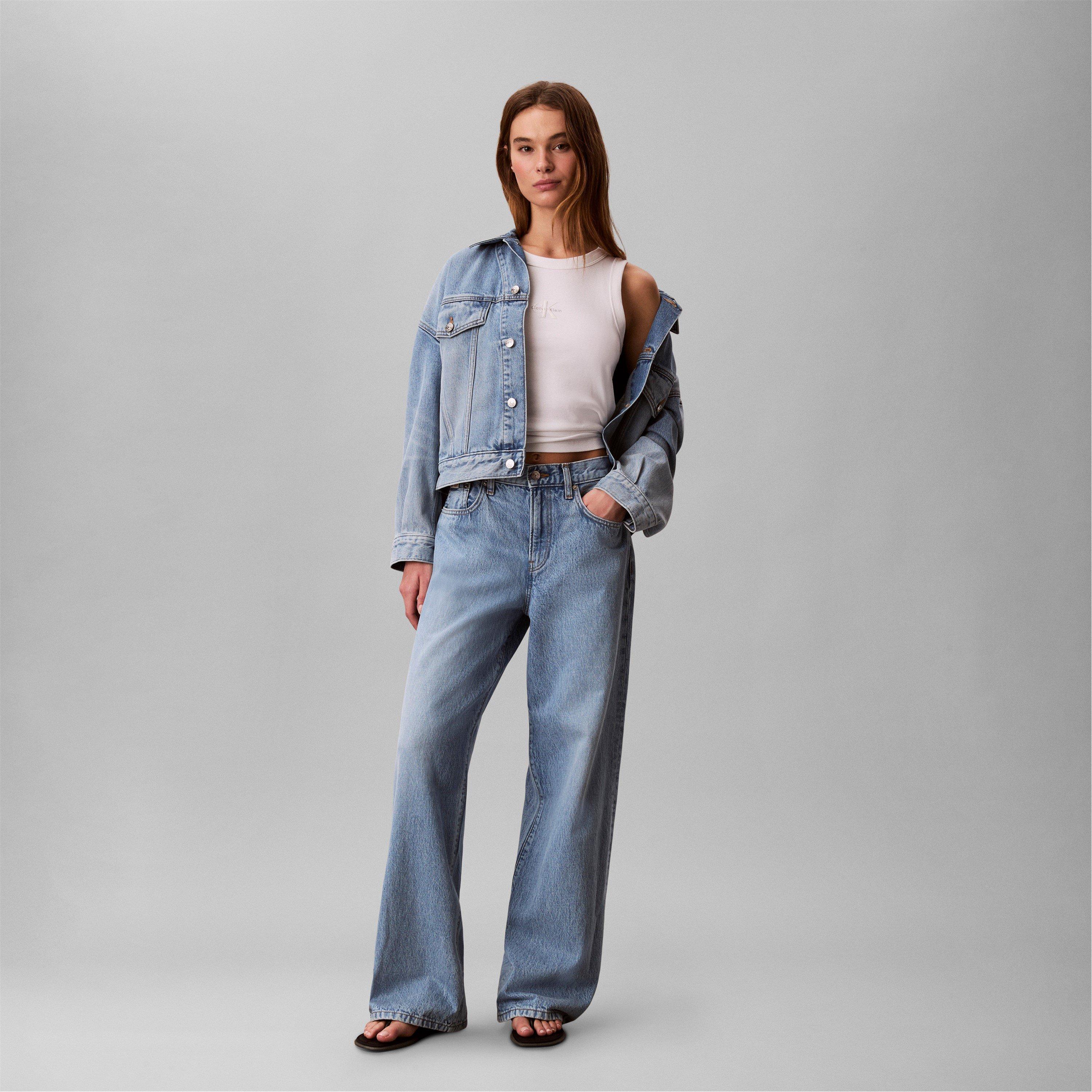 Sage Stone - Calvin Klein Jeans - CKJ Wide Leg Jeans Ld63 - 3