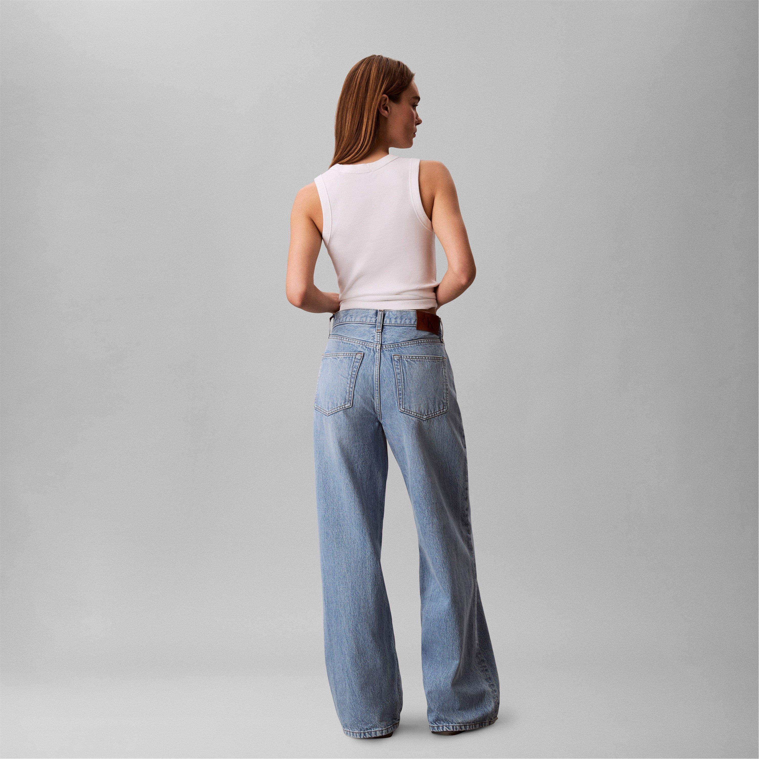 Sage Stone - Calvin Klein Jeans - CKJ Wide Leg Jeans Ld63 - 6
