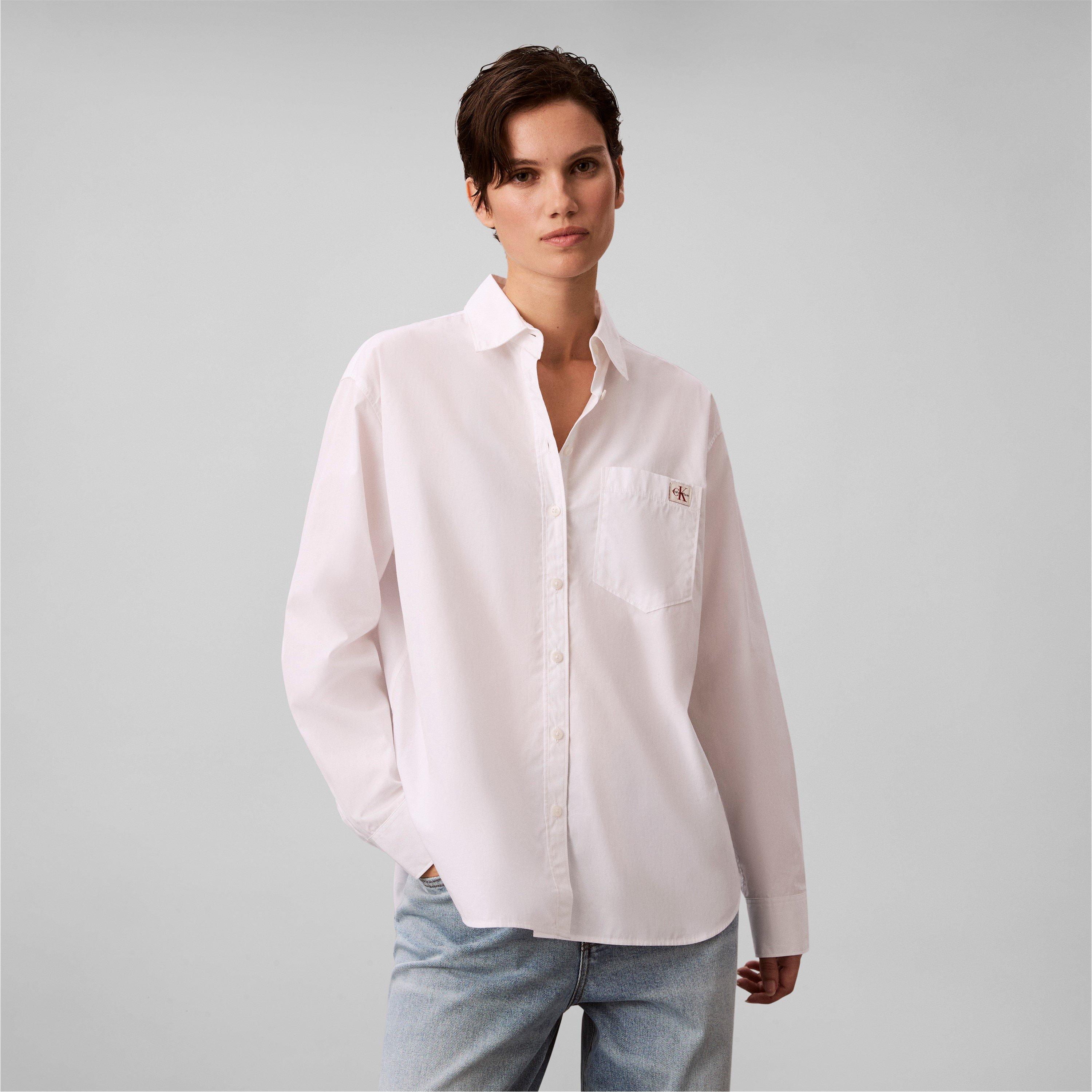 Brilliant White - Calvin Klein Jeans - CKJ Relaxed Shirt Ld63 - 2