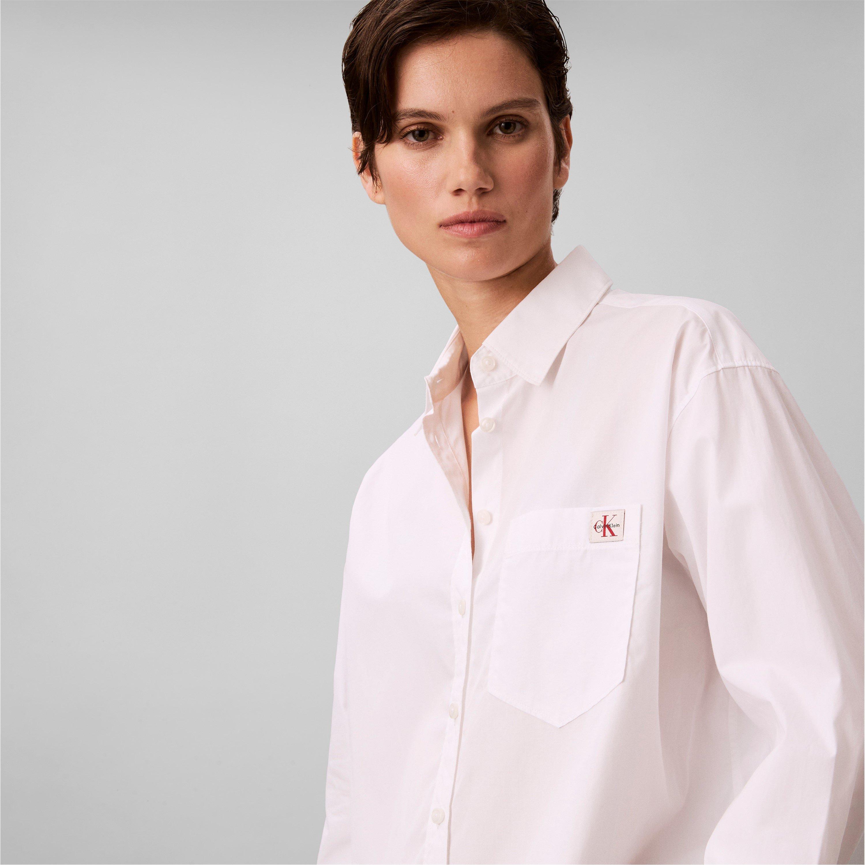Brilliant White - Calvin Klein Jeans - CKJ Relaxed Shirt Ld63 - 3