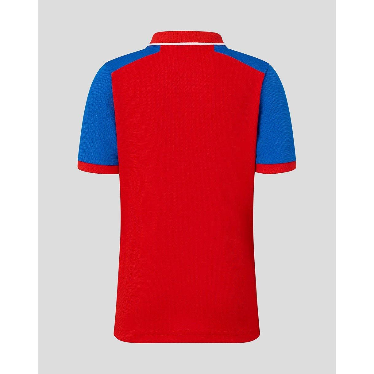 FryRed/PrnBlue - Castore - Unisex Kids 26/27 England Cricket T20 Shirt - 2