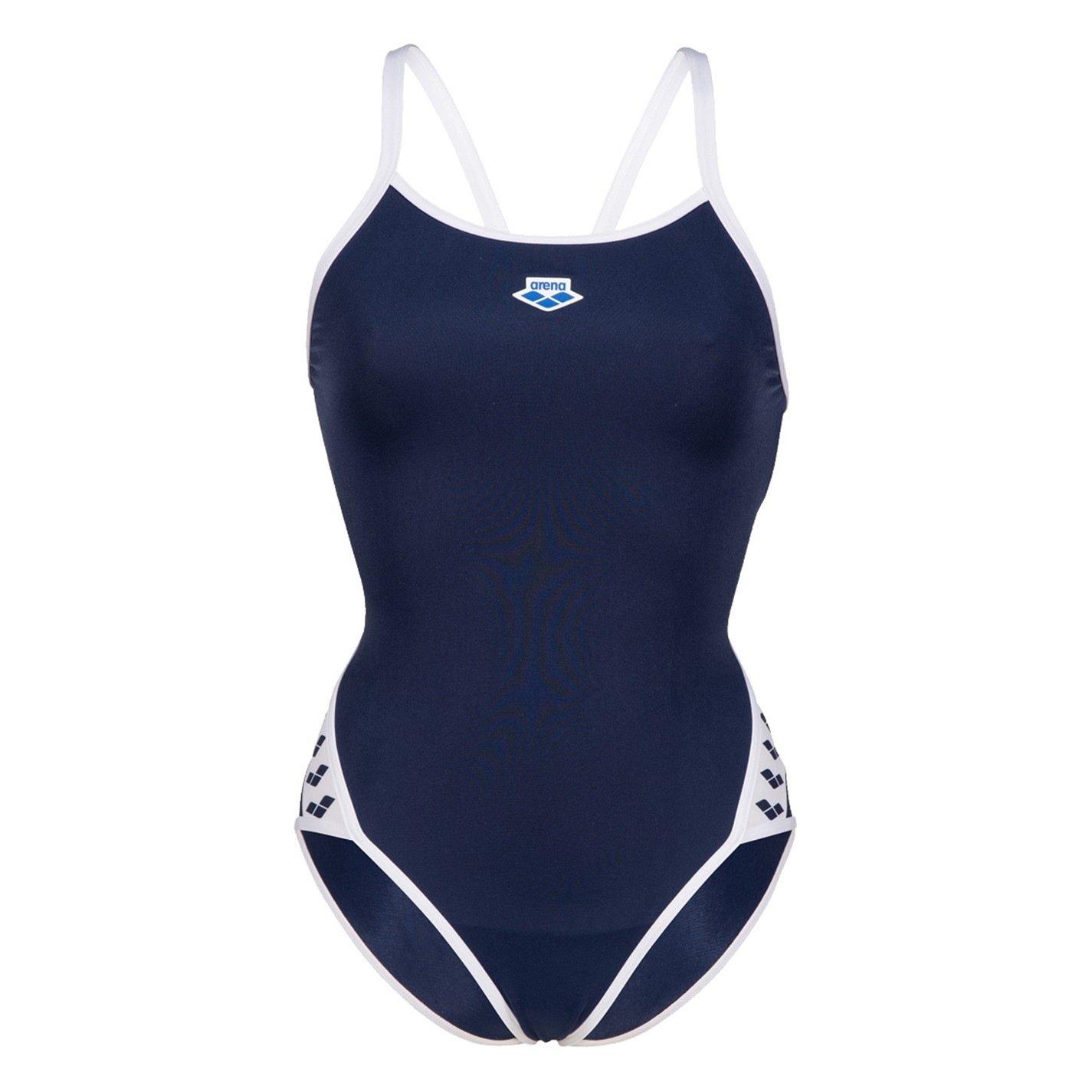 Arena Women's Icons Solid Super Fly Back Swimsuit - Navy/White - 28