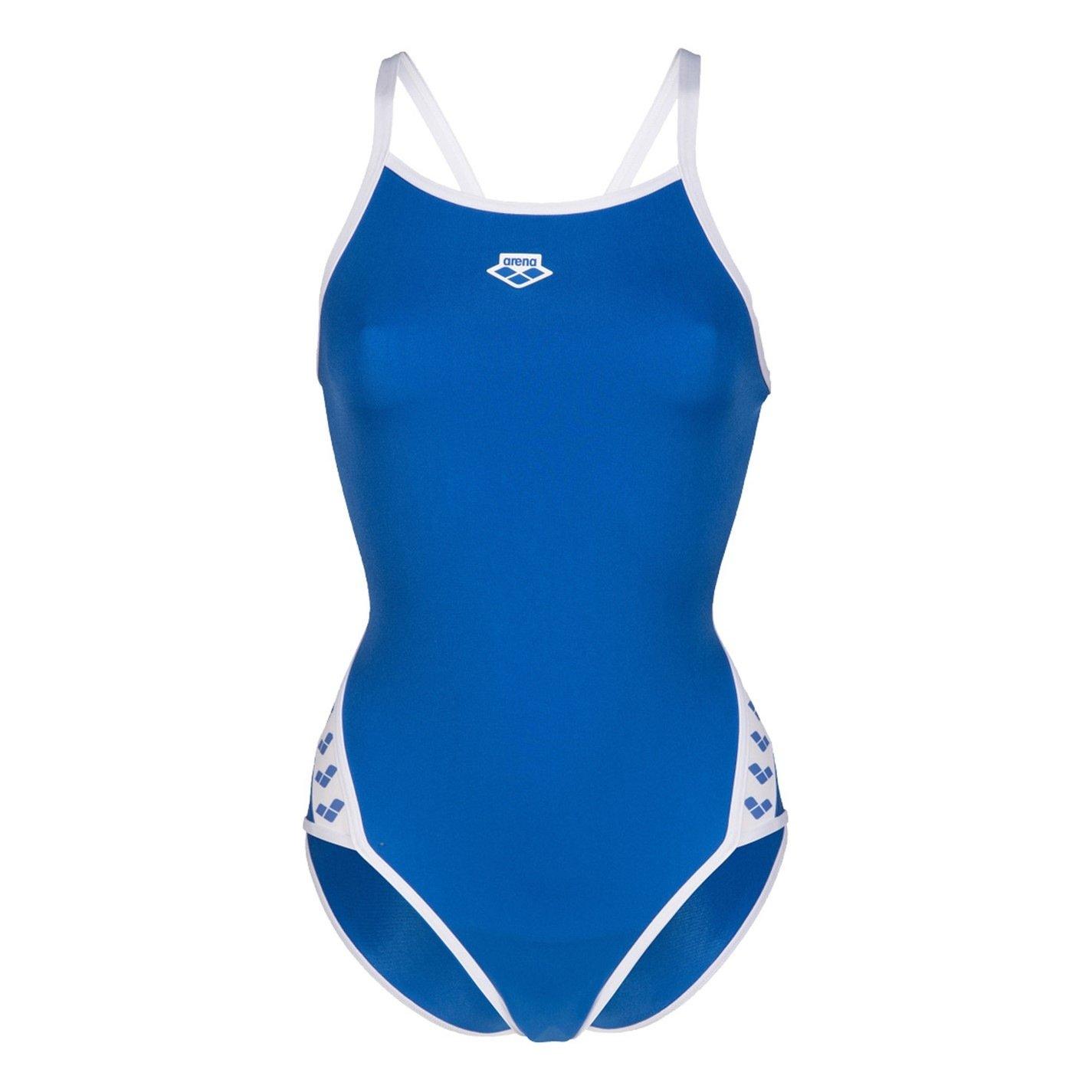 Arena Women's Icons Solid Super Fly Back Swimsuit - Royal/White - 36