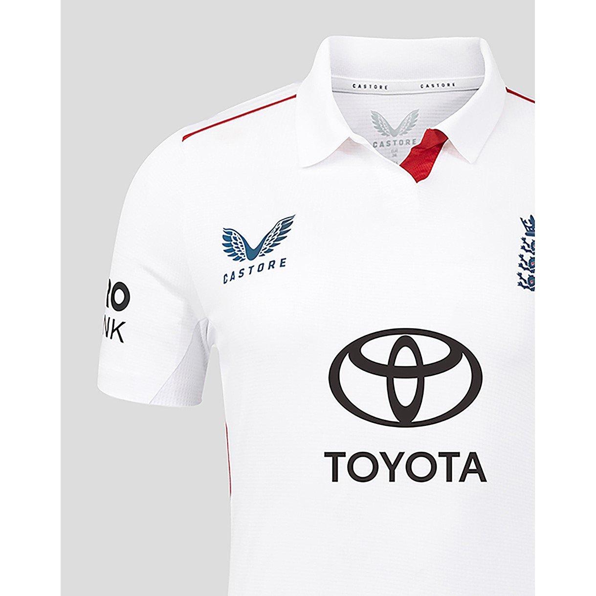 Blanc - Castore - Womens 26/27 England Cricket Test Shirt - 4