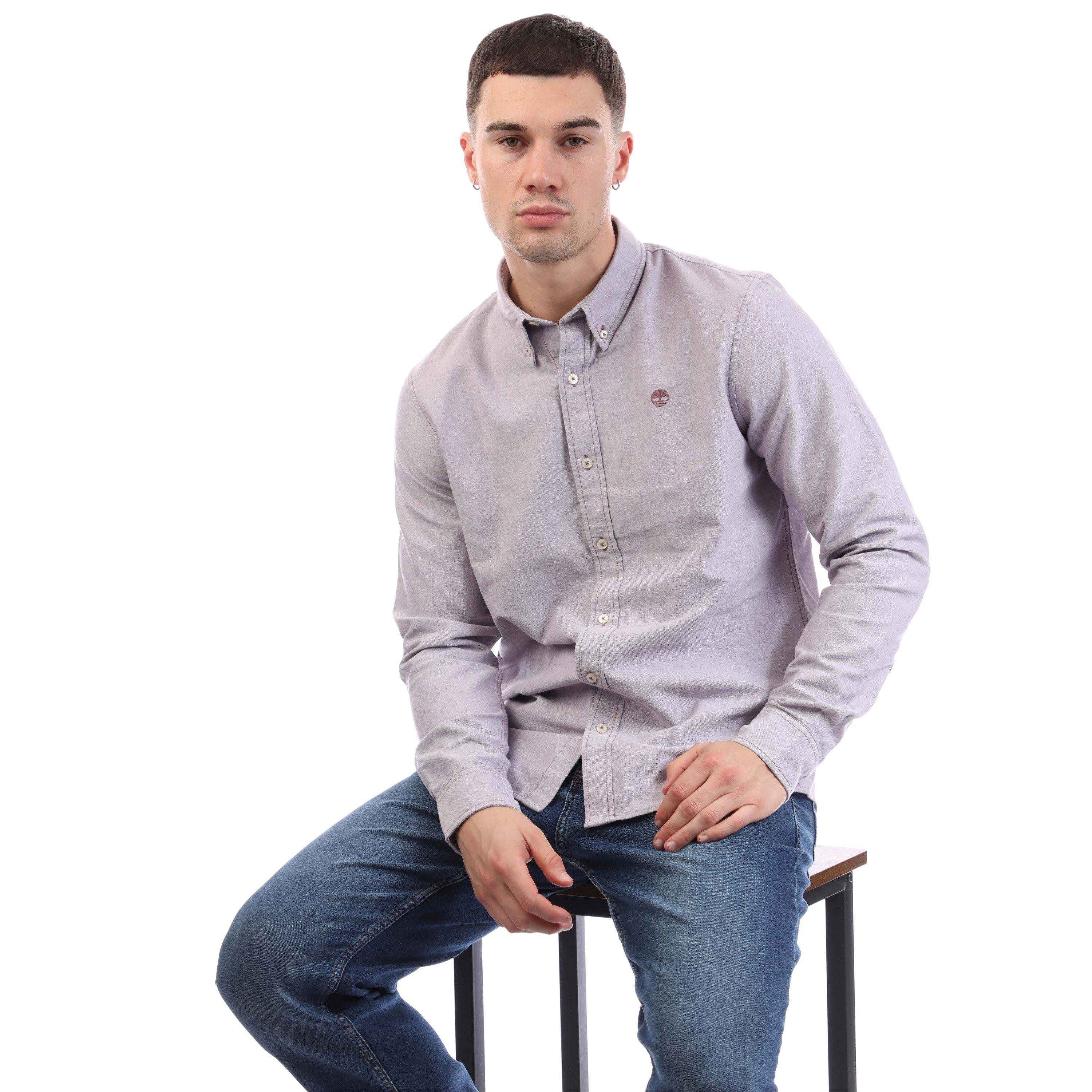 Purple - Timberland - Oxford Shirt - 4