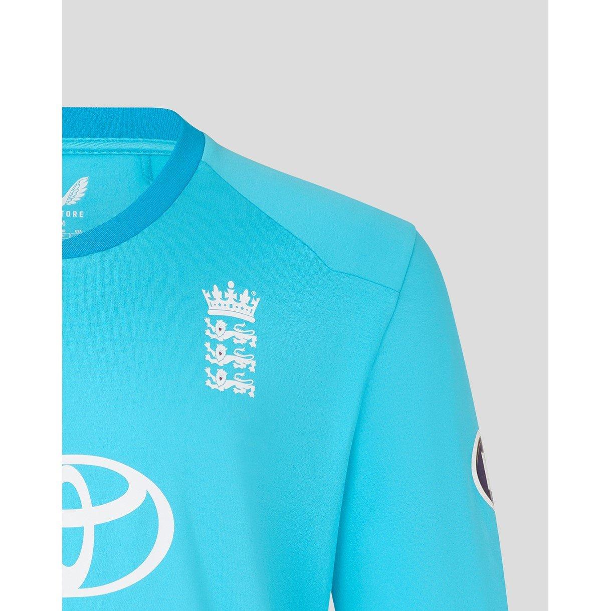 Bleu Aéré - Castore - Mens 26/27 England Cricket ODI Jumper - 5