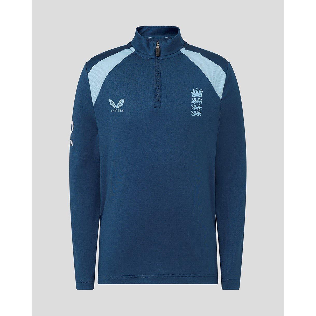 Castore  Kids 26/27 England Cricket Baselayer Top - Ensign/Airyblue - 13 (XL)