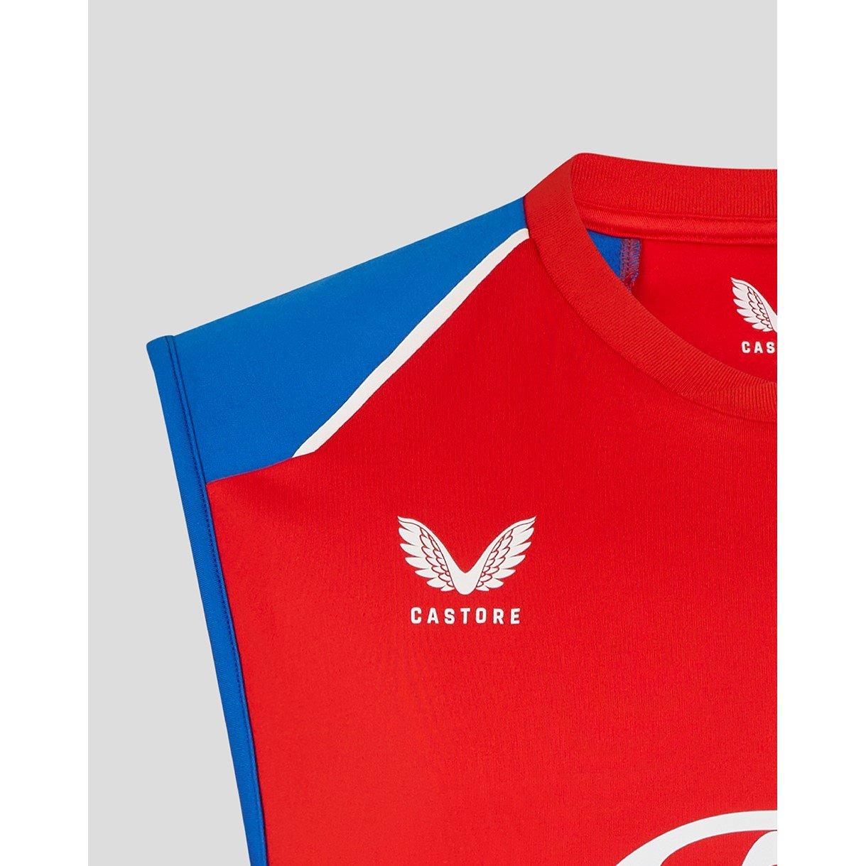 FryRed/PrnBlue - Castore - Mens 26/27 England Cricket T20 Vest - 3