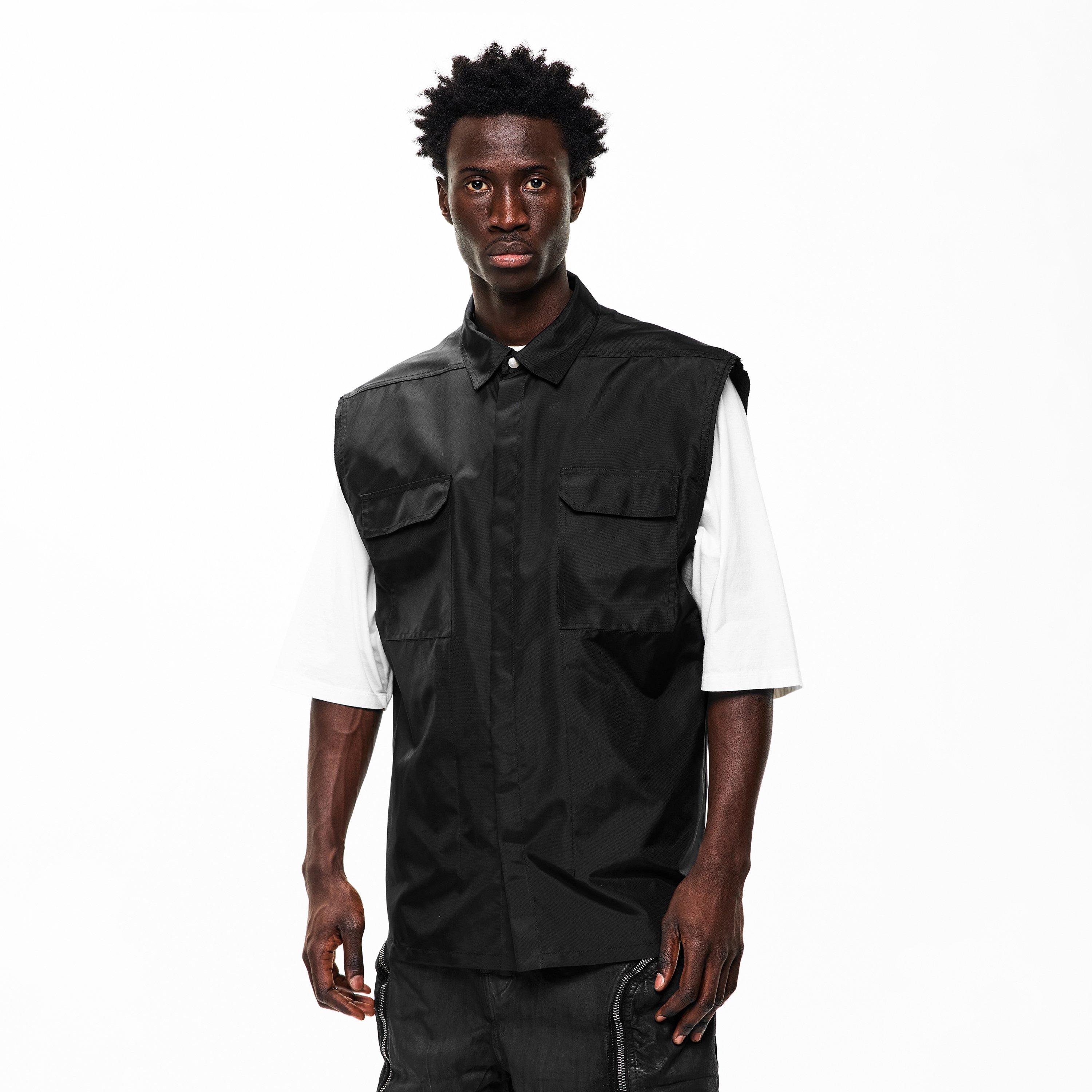 Black - Rick Owens - Men's Jumbo Sleeveless Shirt - 3